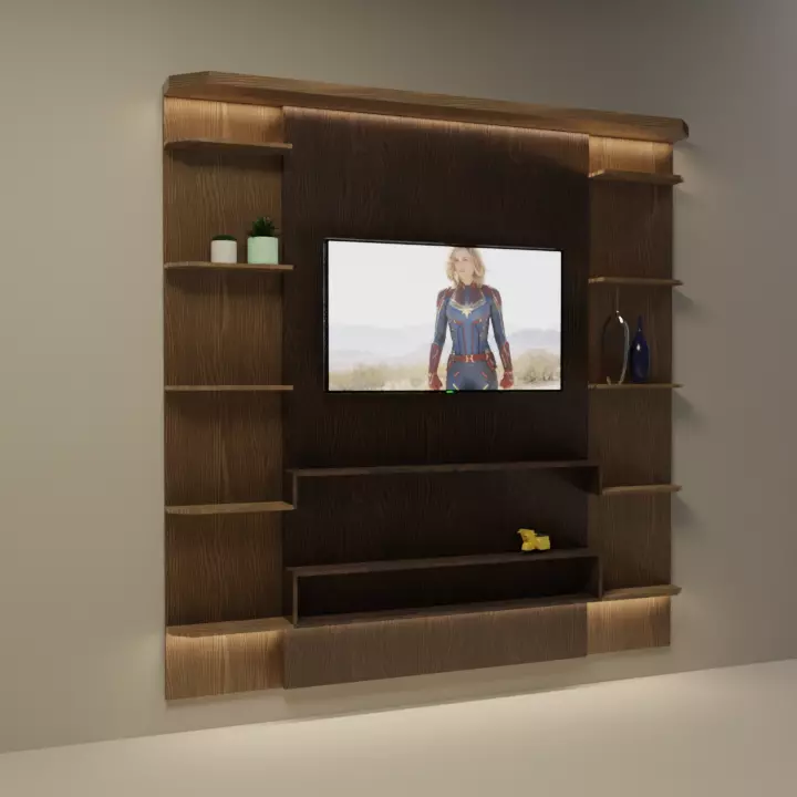 Painel de TV Simples - TV Panel Free low-poly 3D model