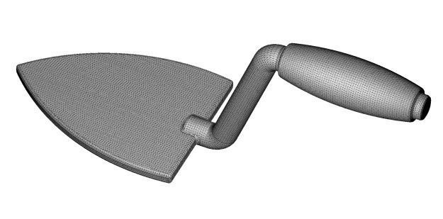 Kids Construction Trowel 3D print model_3