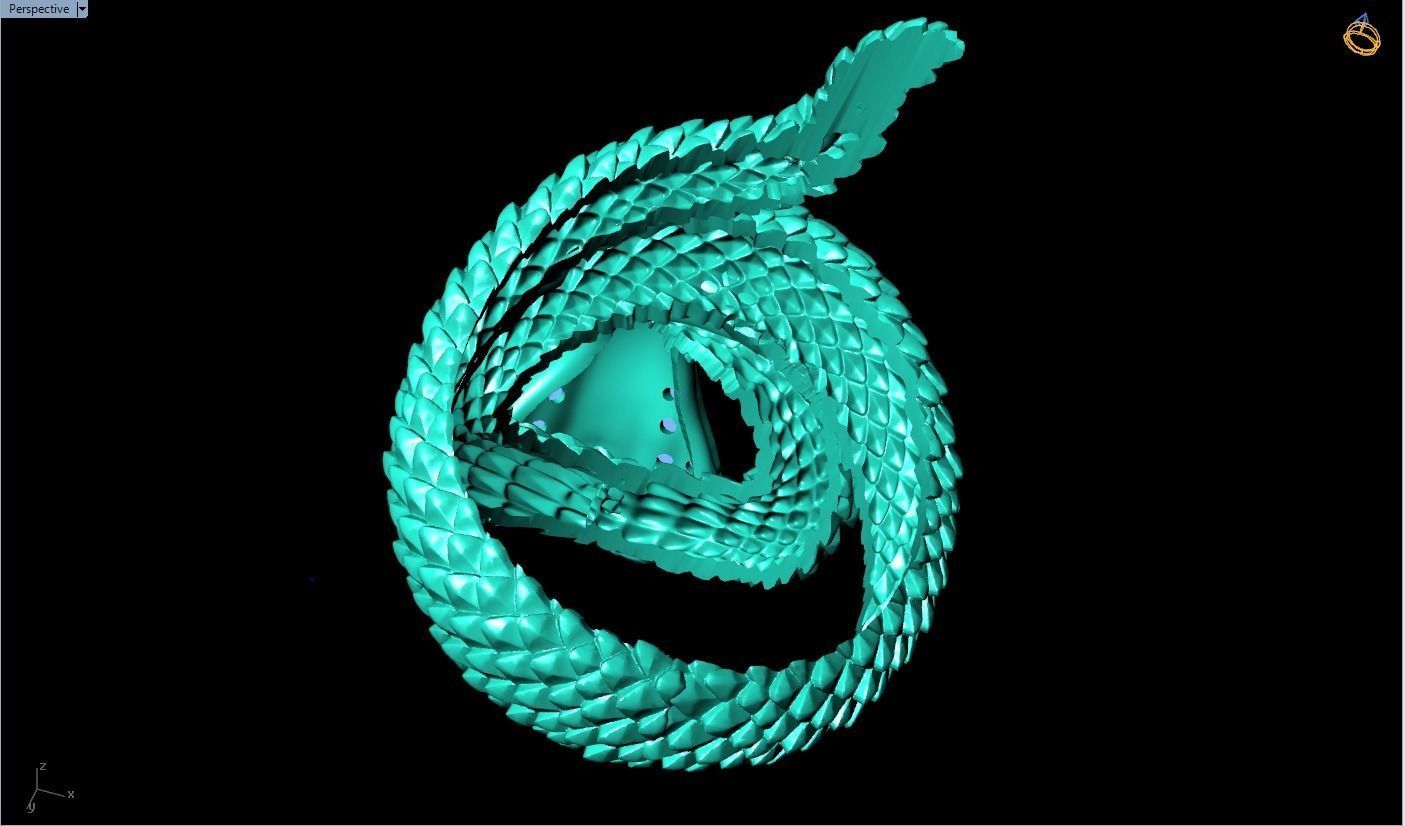 Snake Ring - Cobra ring  3D print model_8