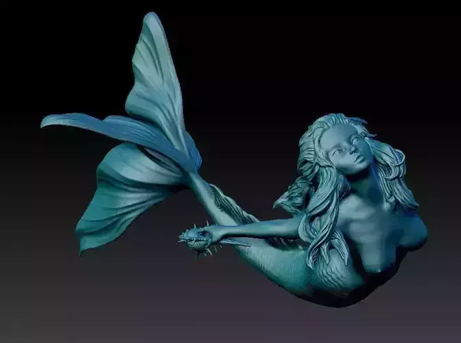 Mermaid 3D print model