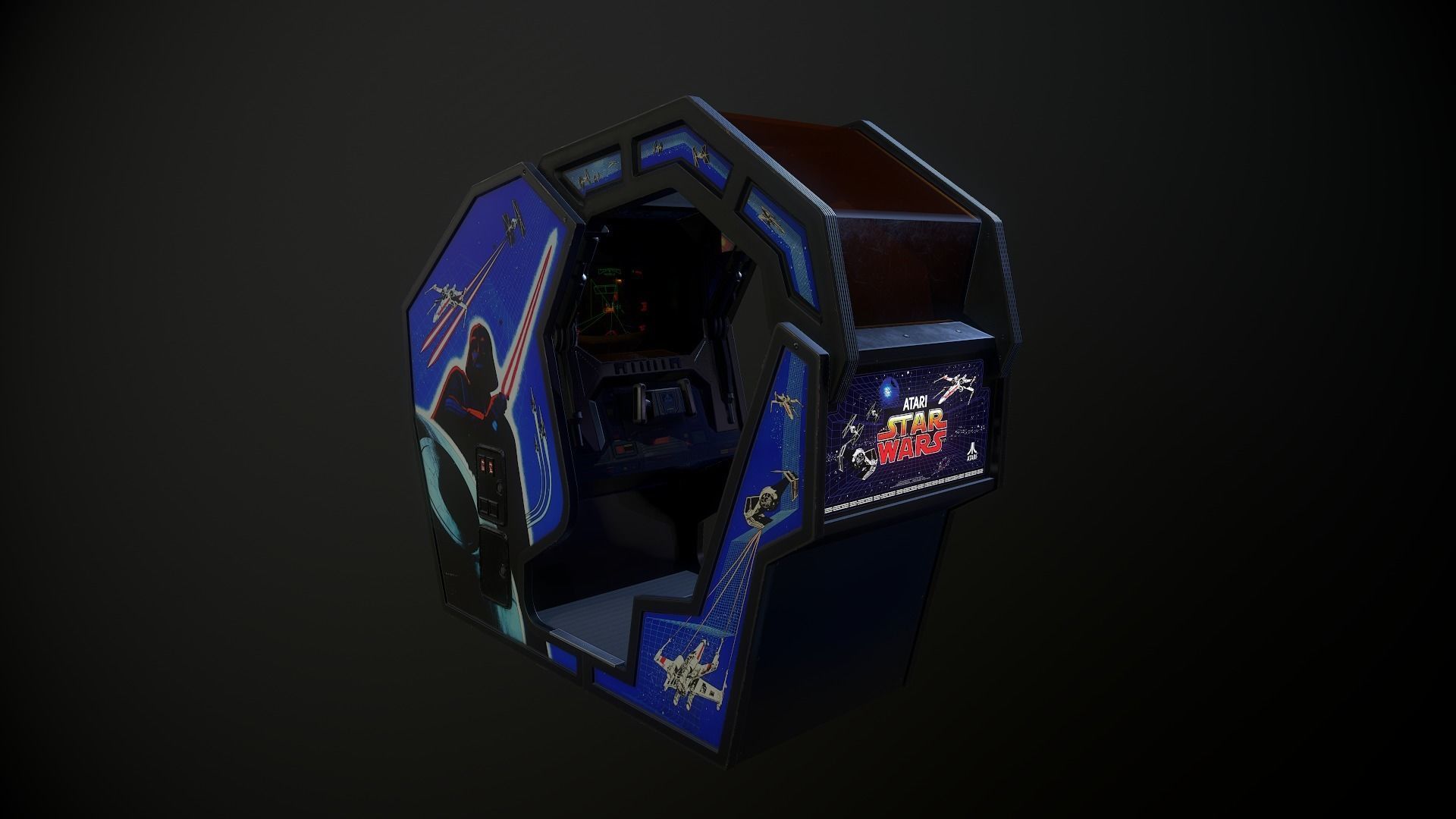 Attract-Mode Arcade Pack volume 01 Low-poly 3D model_10