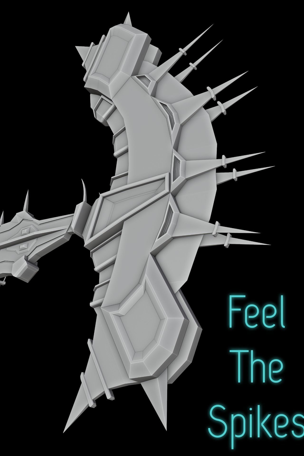 Double Sided Viking Axe Low-poly 3D model_10