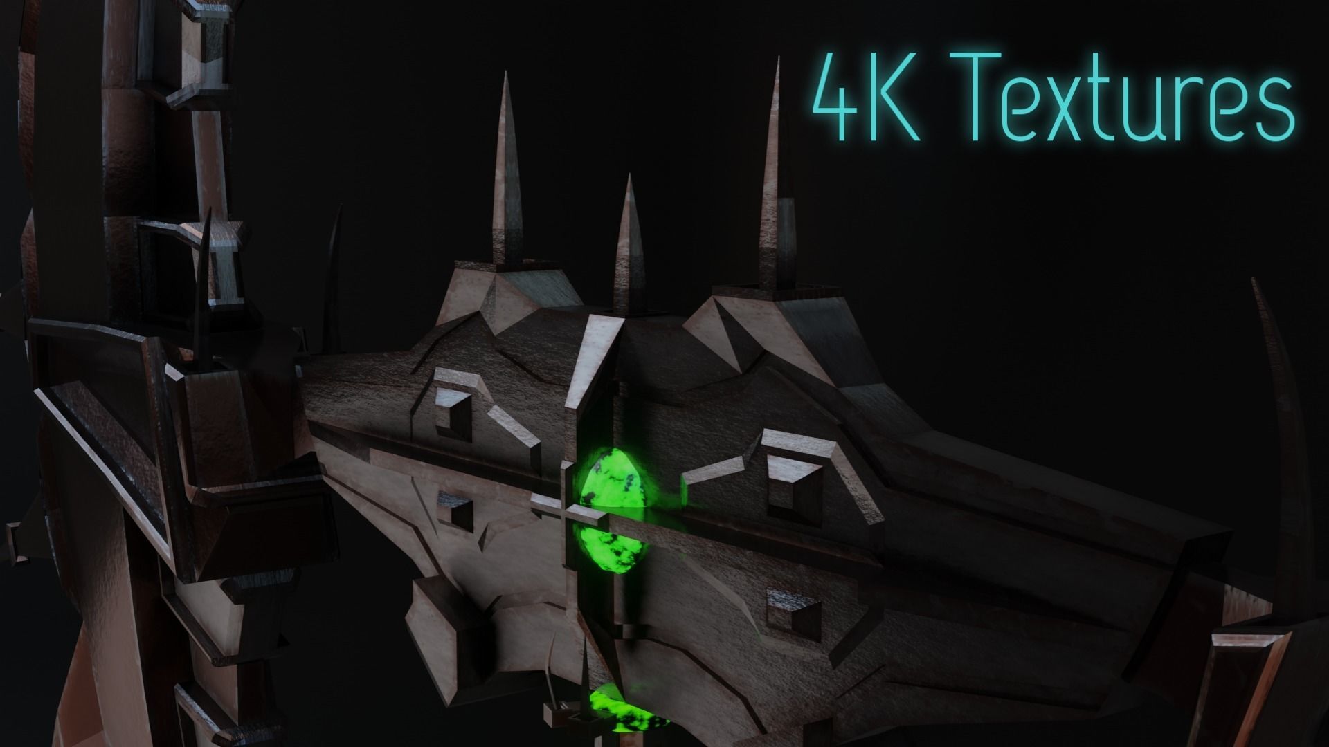 Double Sided Viking Axe Low-poly 3D model_5