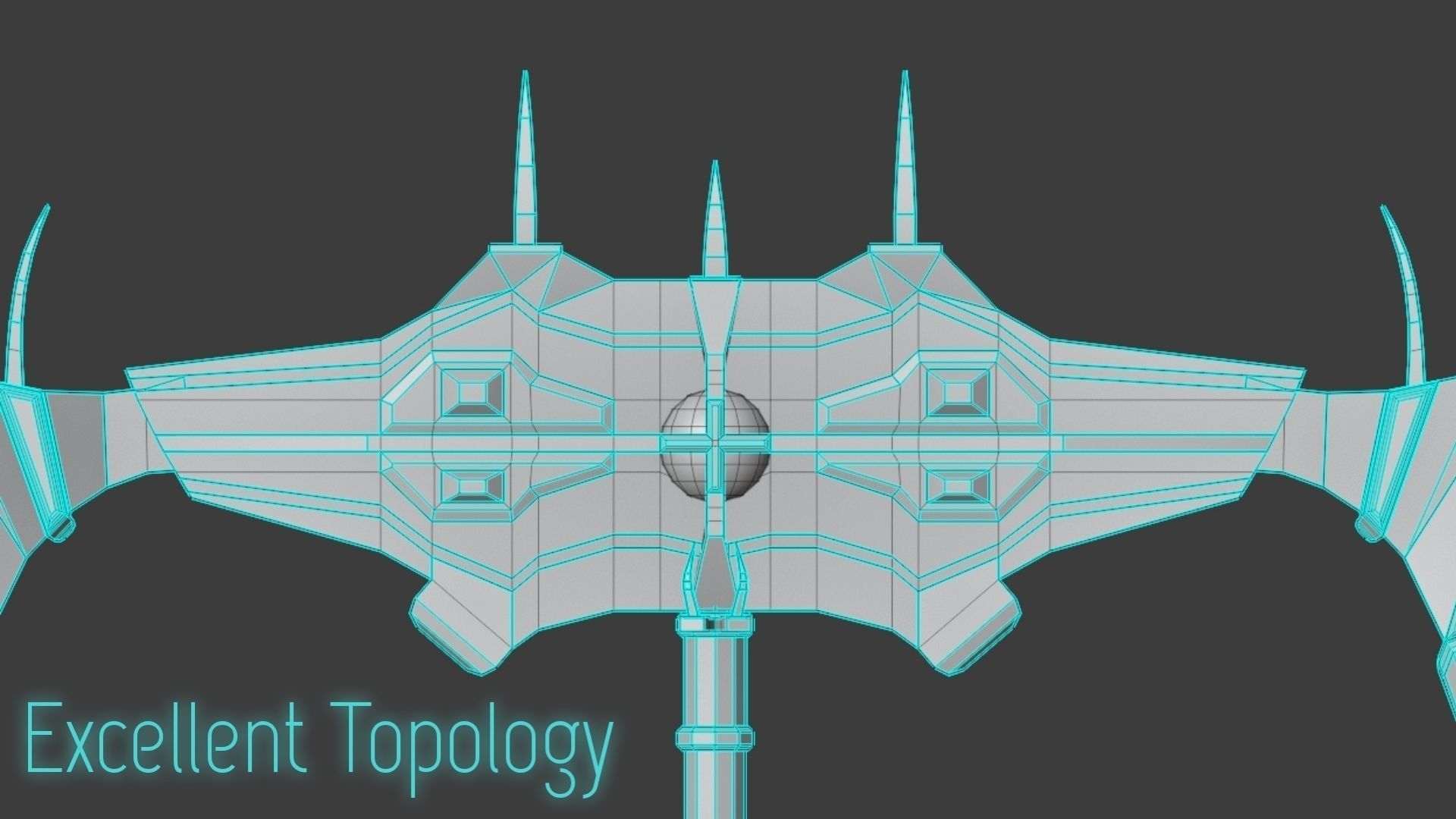 Double Sided Viking Axe Low-poly 3D model_1