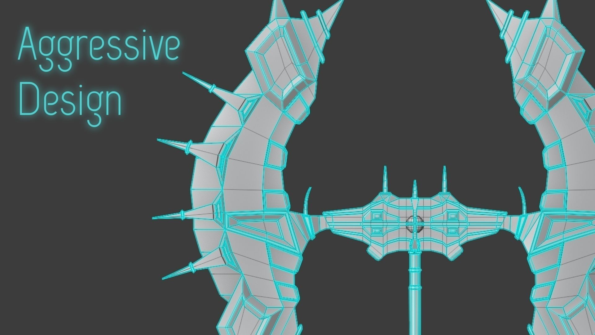 Double Sided Viking Axe Low-poly 3D model_2