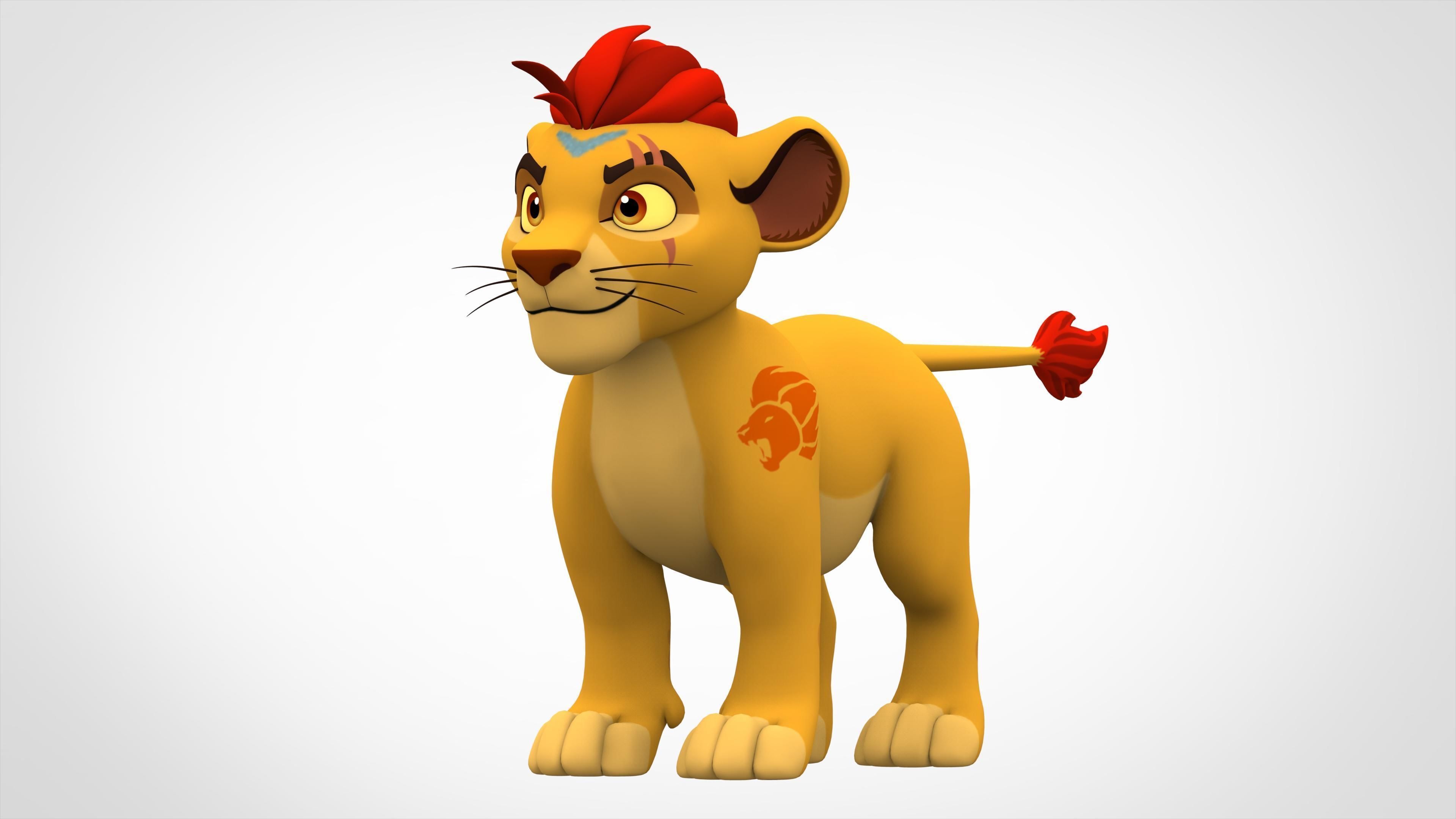 Kion Cub Low-poly 3D model_5