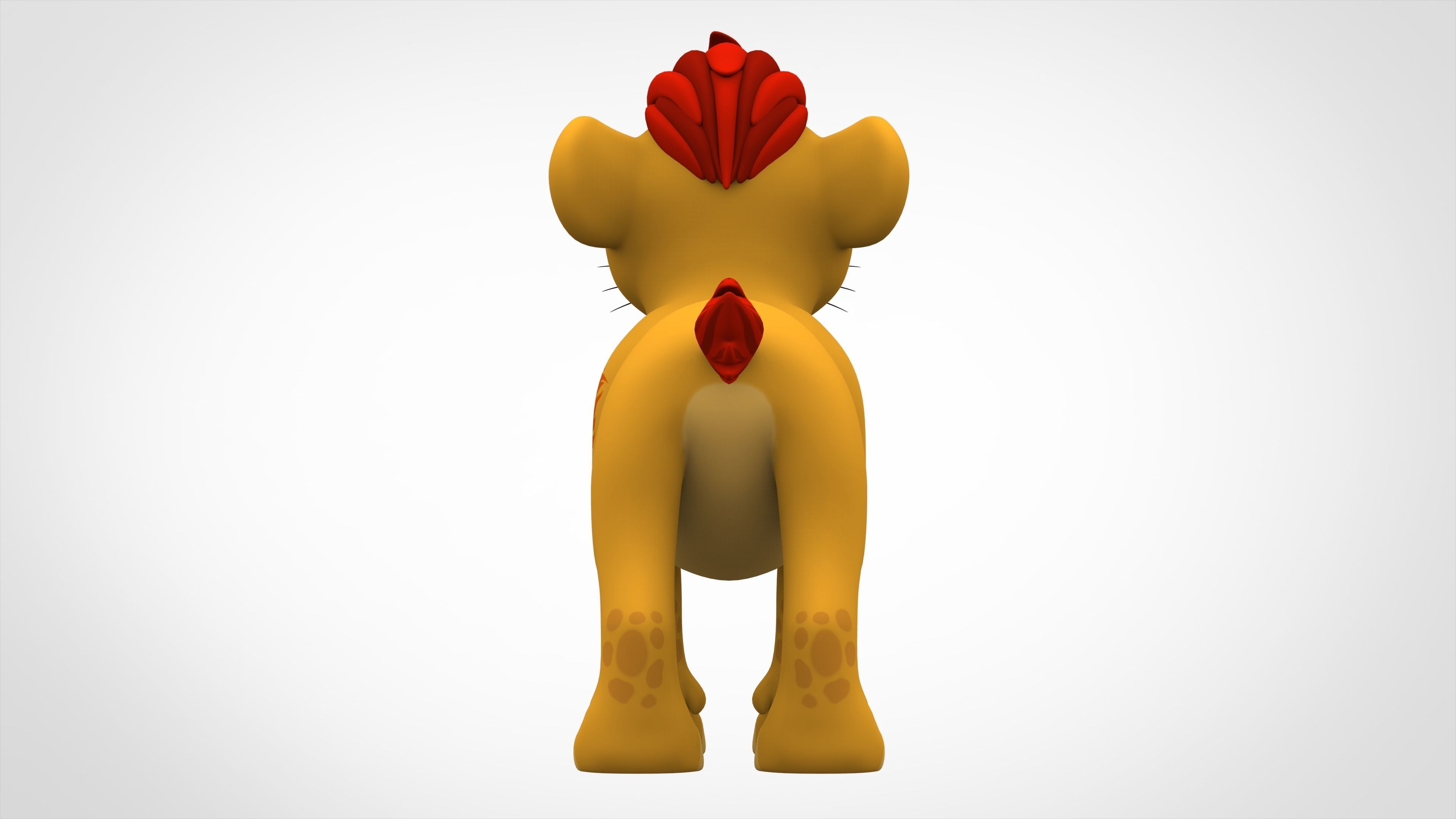 Kion Cub Low-poly 3D model_3