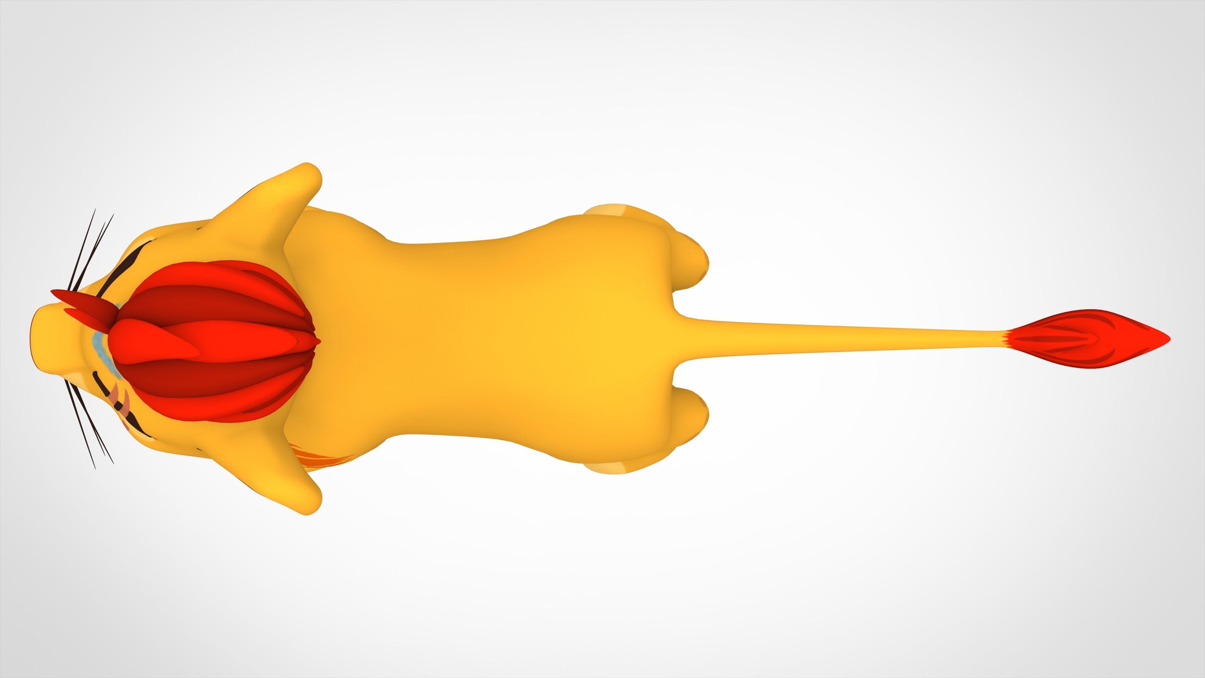 Kion Cub Low-poly 3D model_9