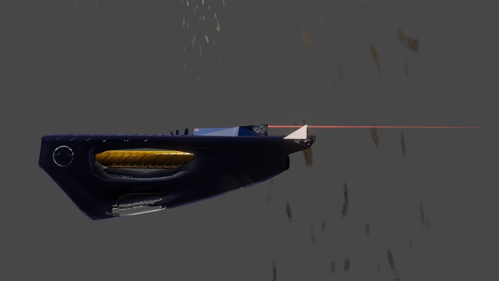 Laser-guided lightning cannon Low-poly 3D model_6