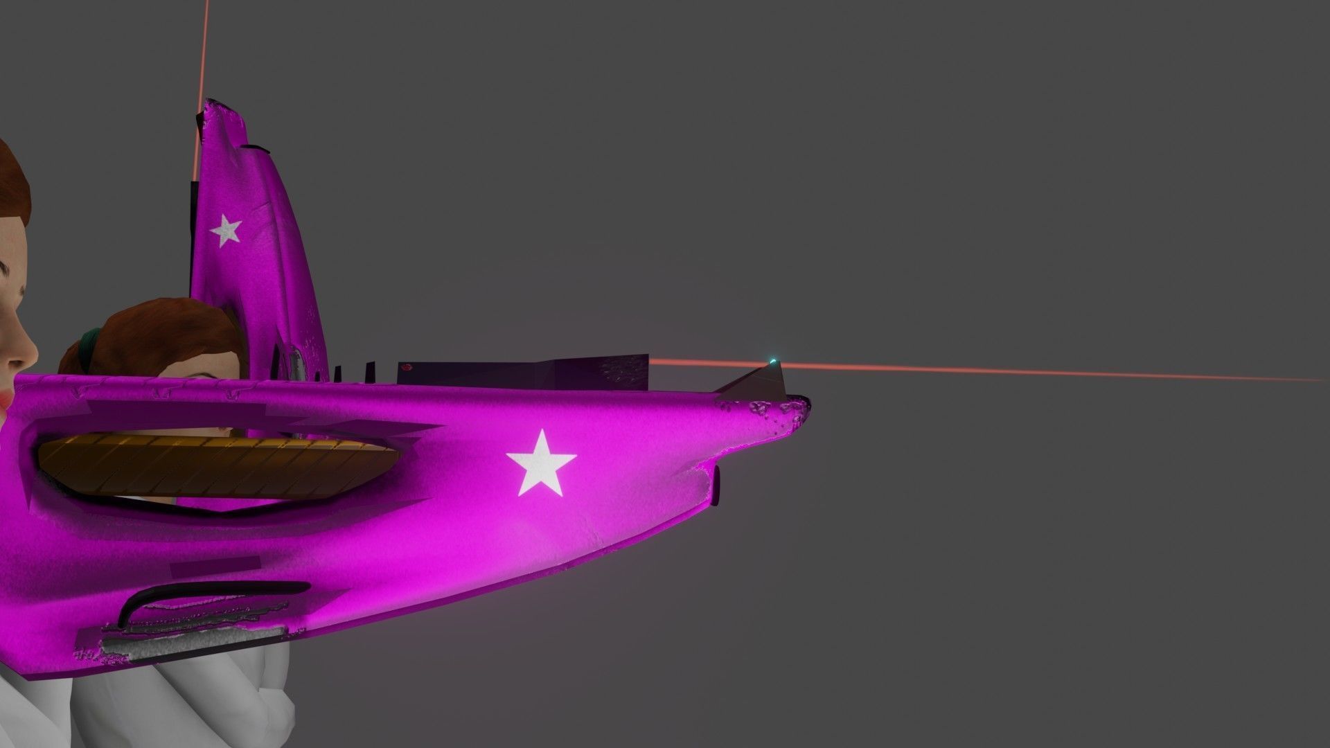Laser-guided lightning cannon Low-poly 3D model_11