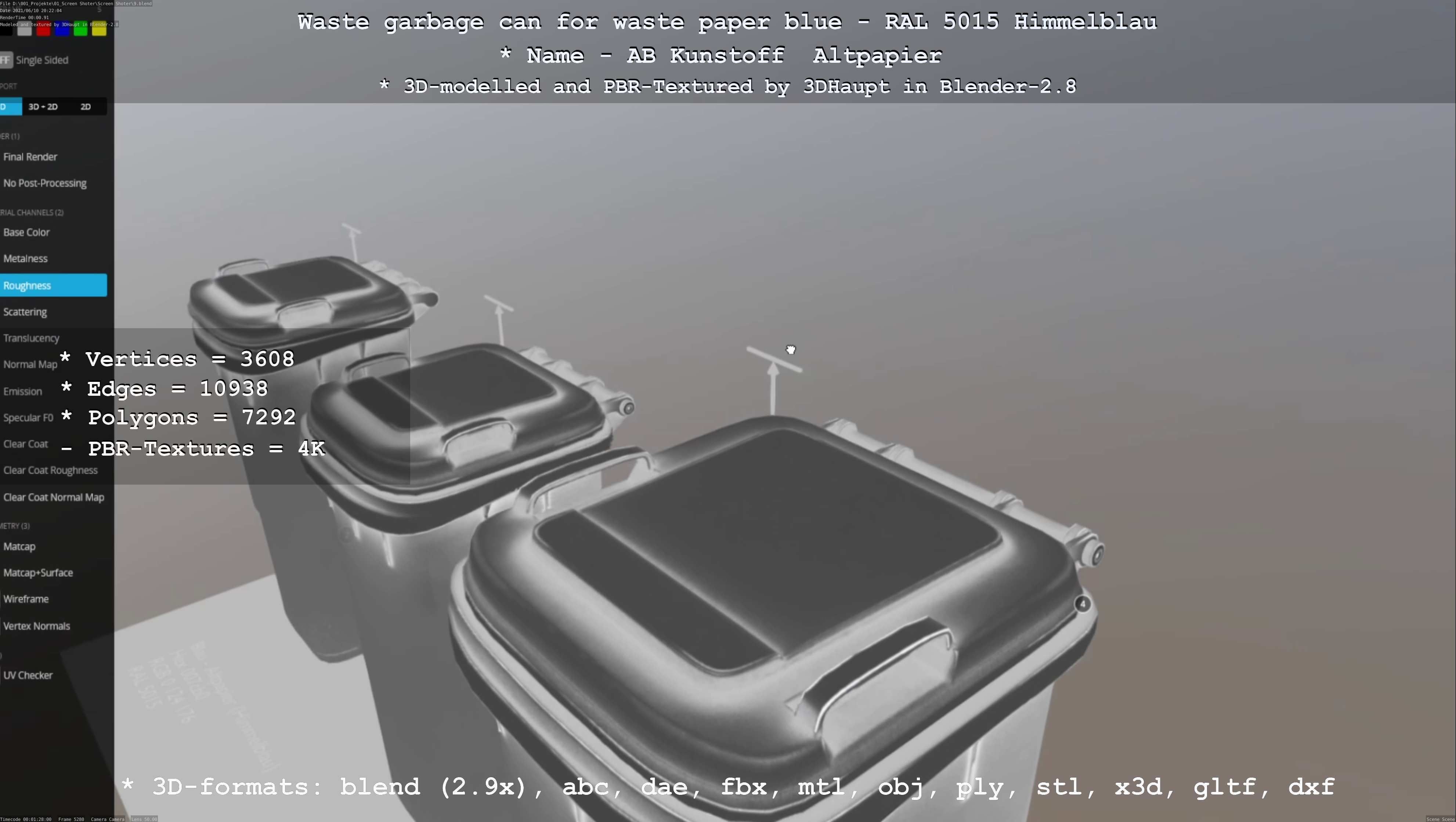 All Waste Containers Low-Poly and Game-Ready 3D Model Collection_68