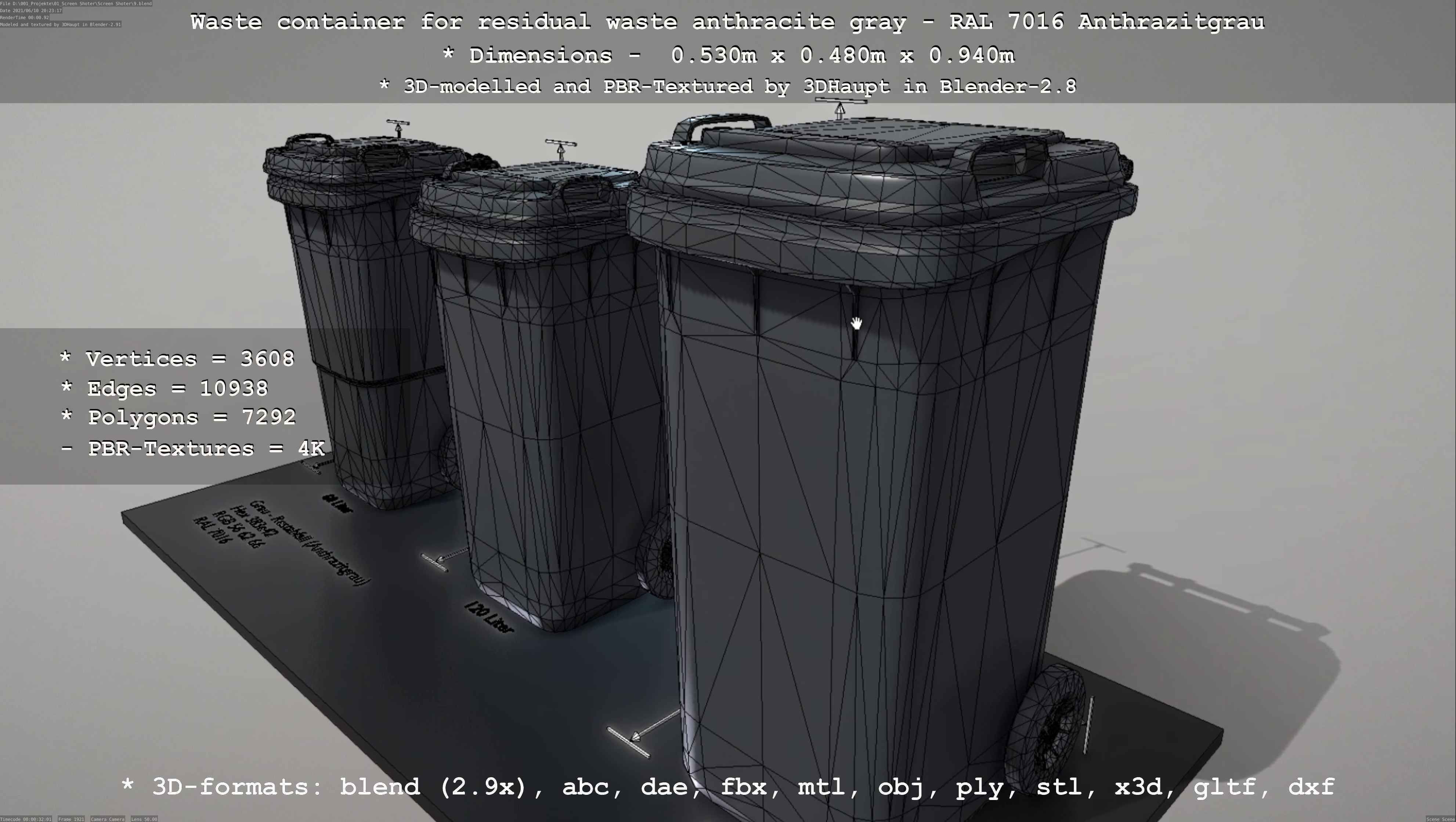 All Waste Containers Low-Poly and Game-Ready 3D Model Collection_18