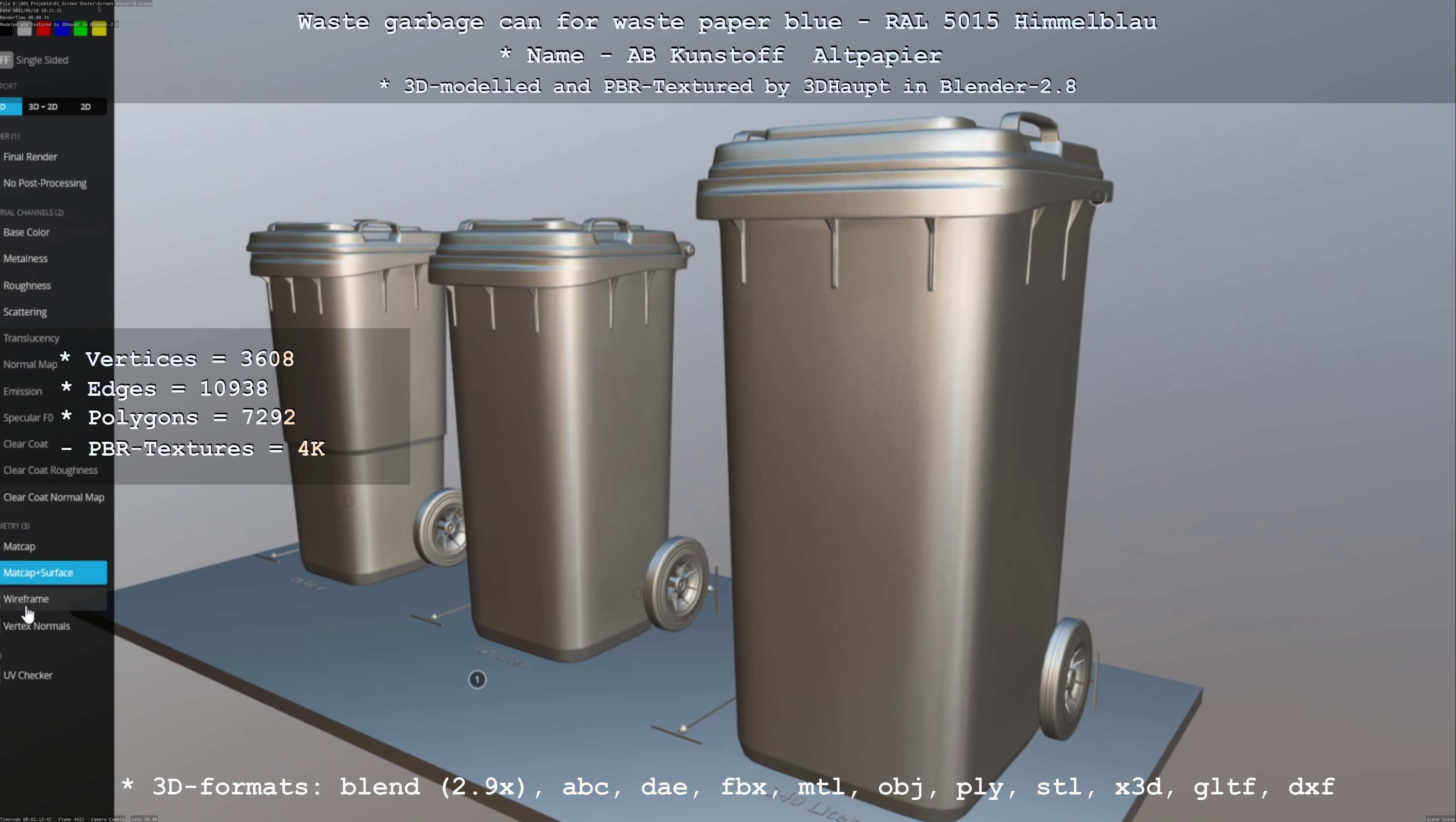 All Waste Containers Low-Poly and Game-Ready 3D Model Collection_78
