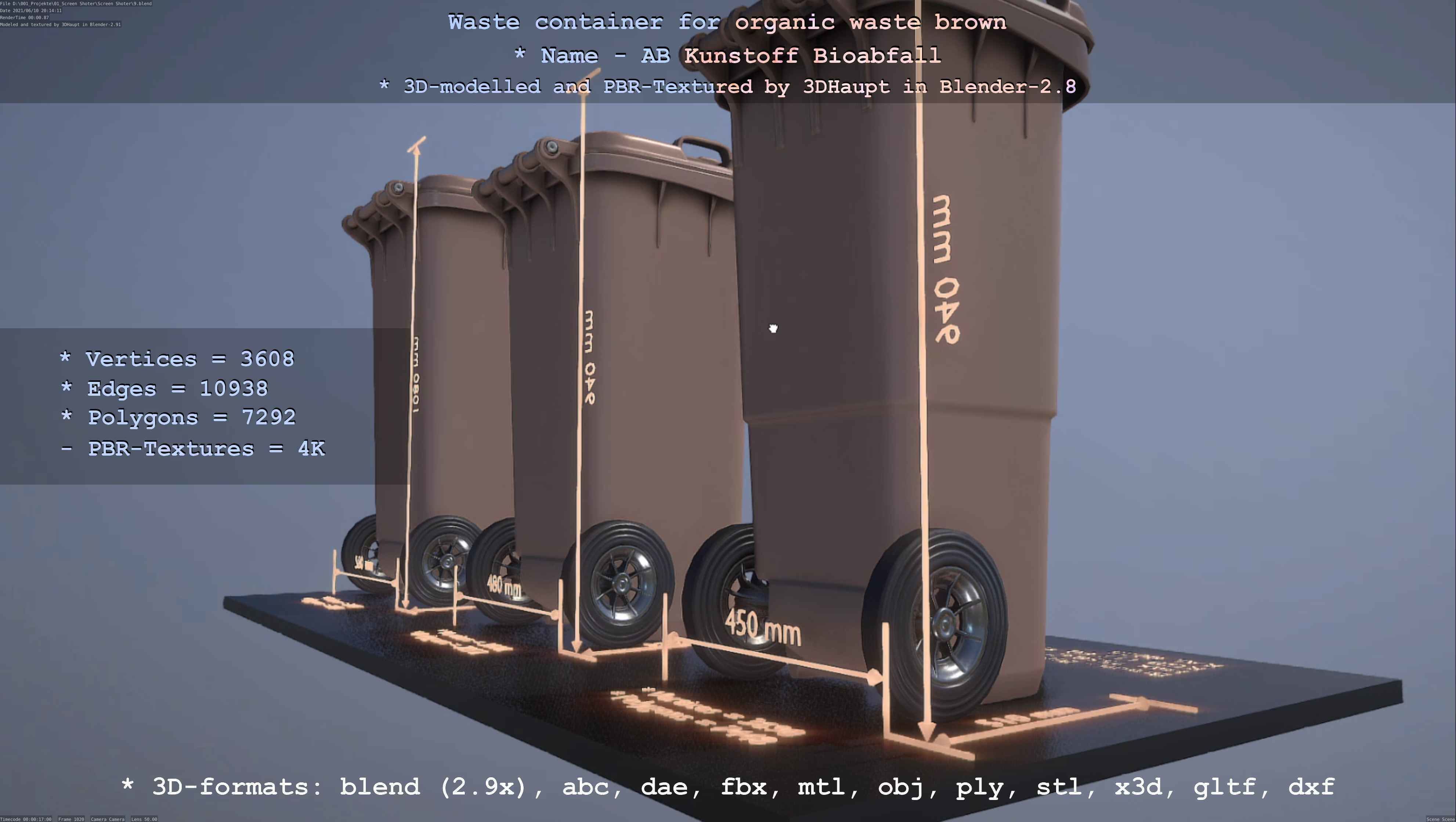 All Waste Containers Low-Poly and Game-Ready 3D Model Collection_35