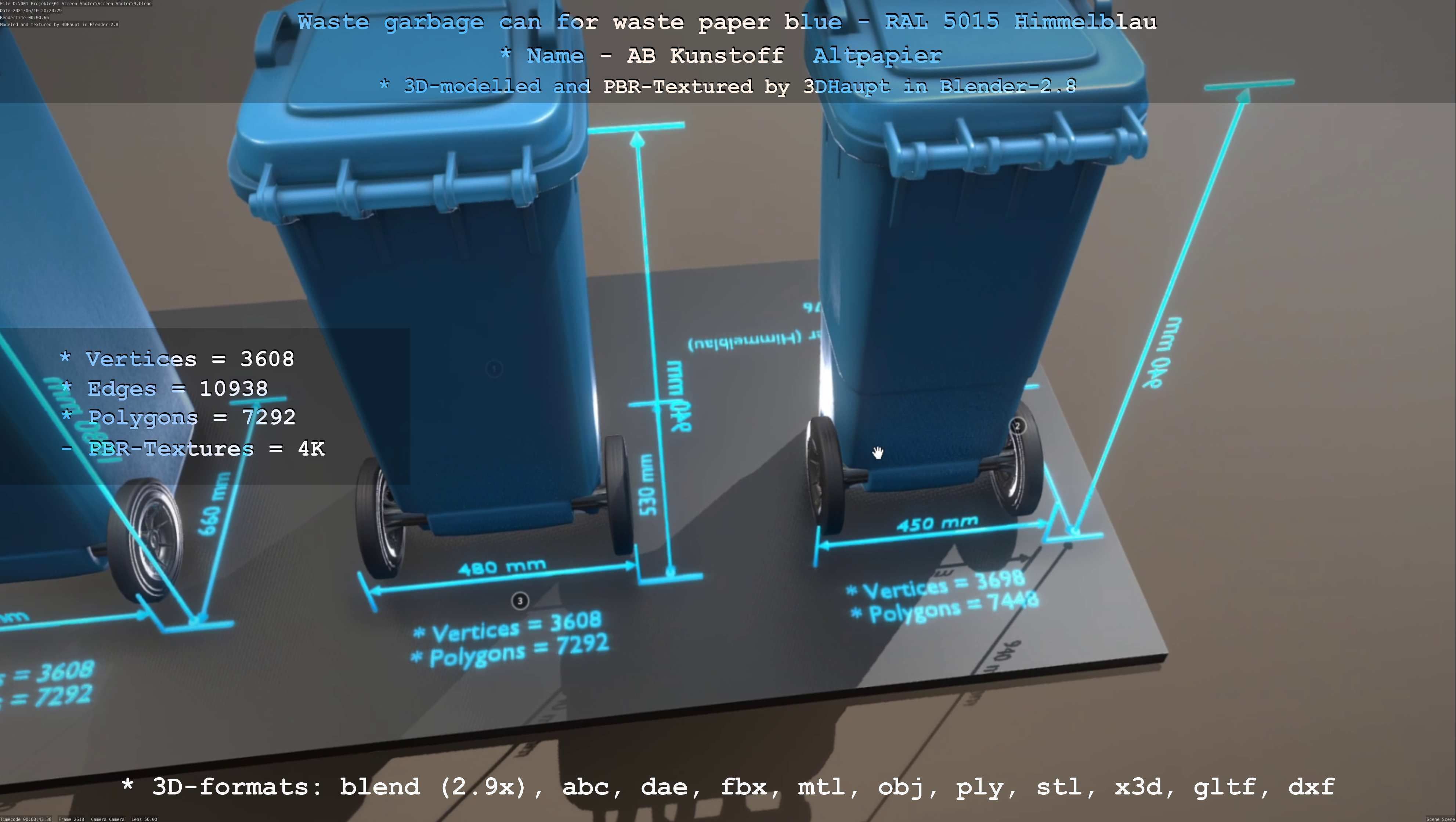 All Waste Containers Low-Poly and Game-Ready 3D Model Collection_70