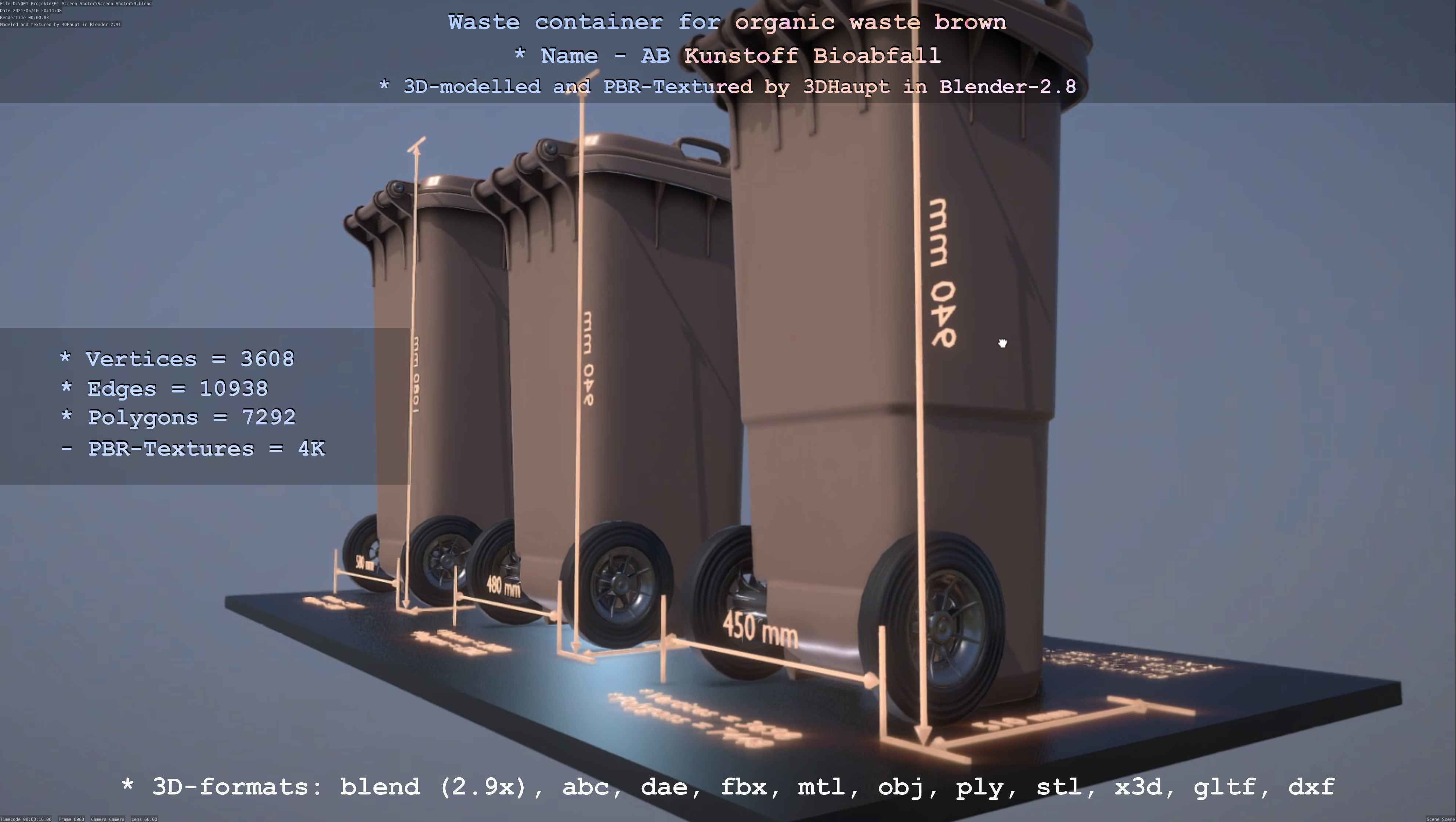 All Waste Containers Low-Poly and Game-Ready 3D Model Collection_37