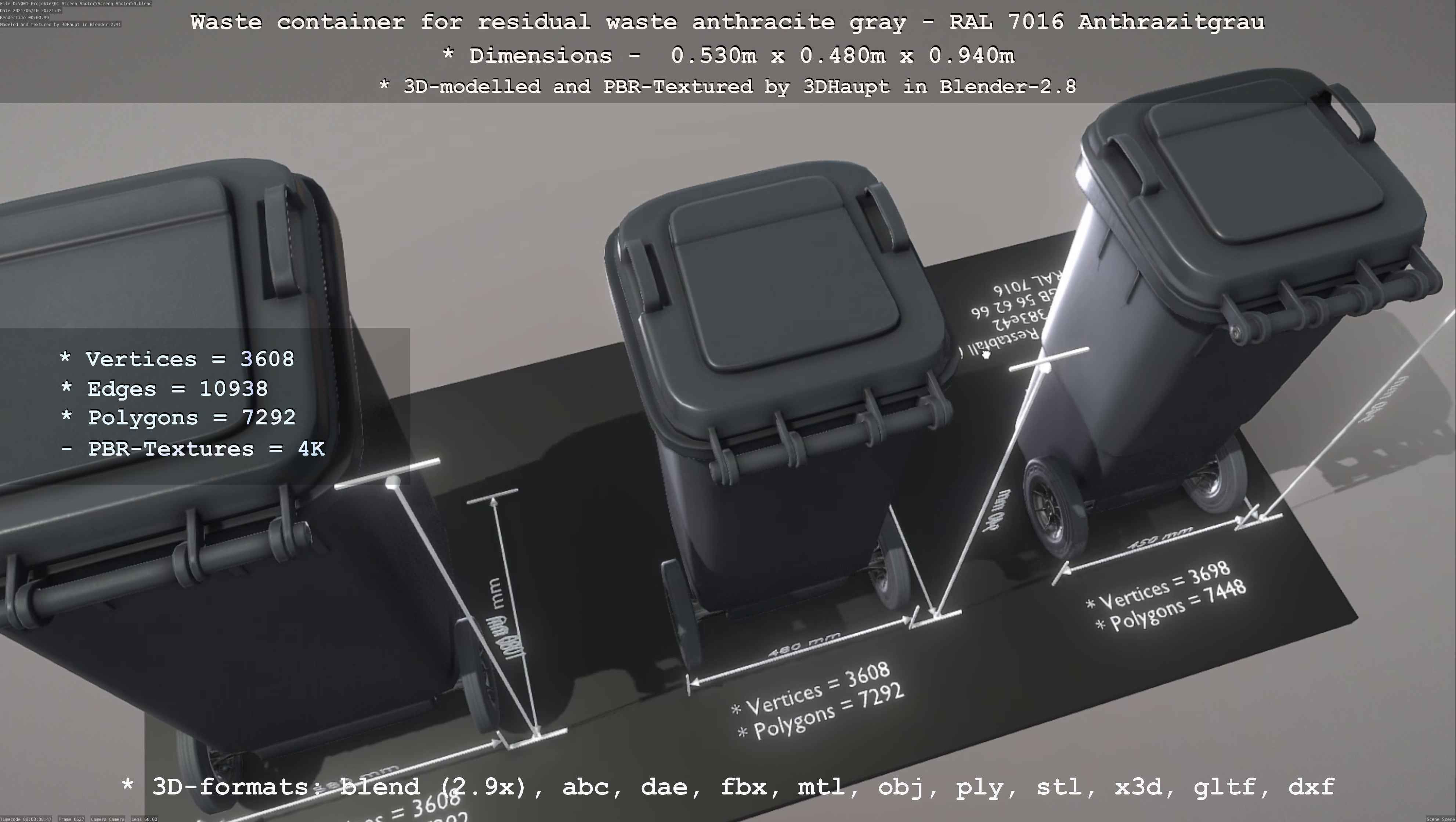 All Waste Containers Low-Poly and Game-Ready 3D Model Collection_19