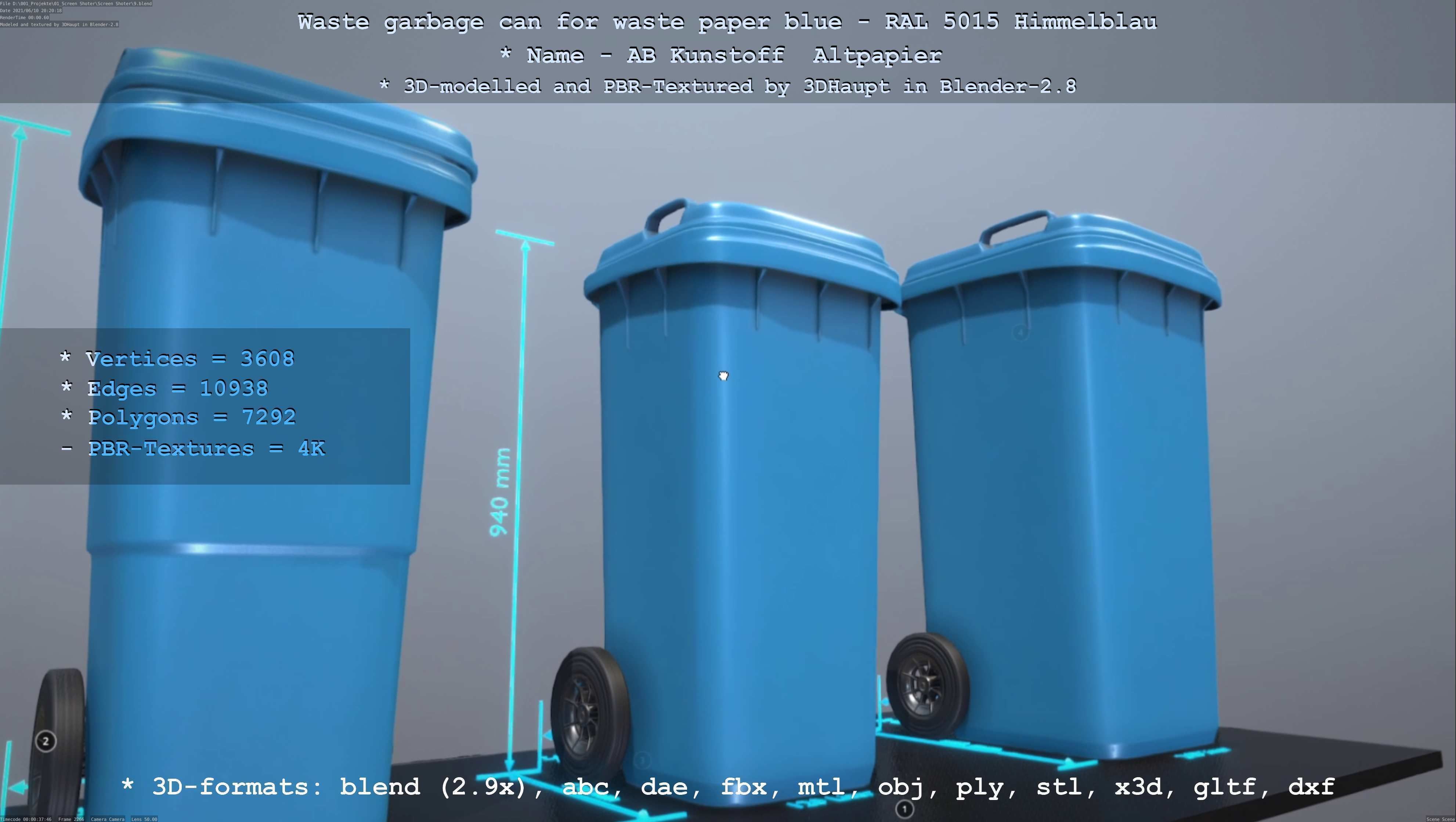 All Waste Containers Low-Poly and Game-Ready 3D Model Collection_74