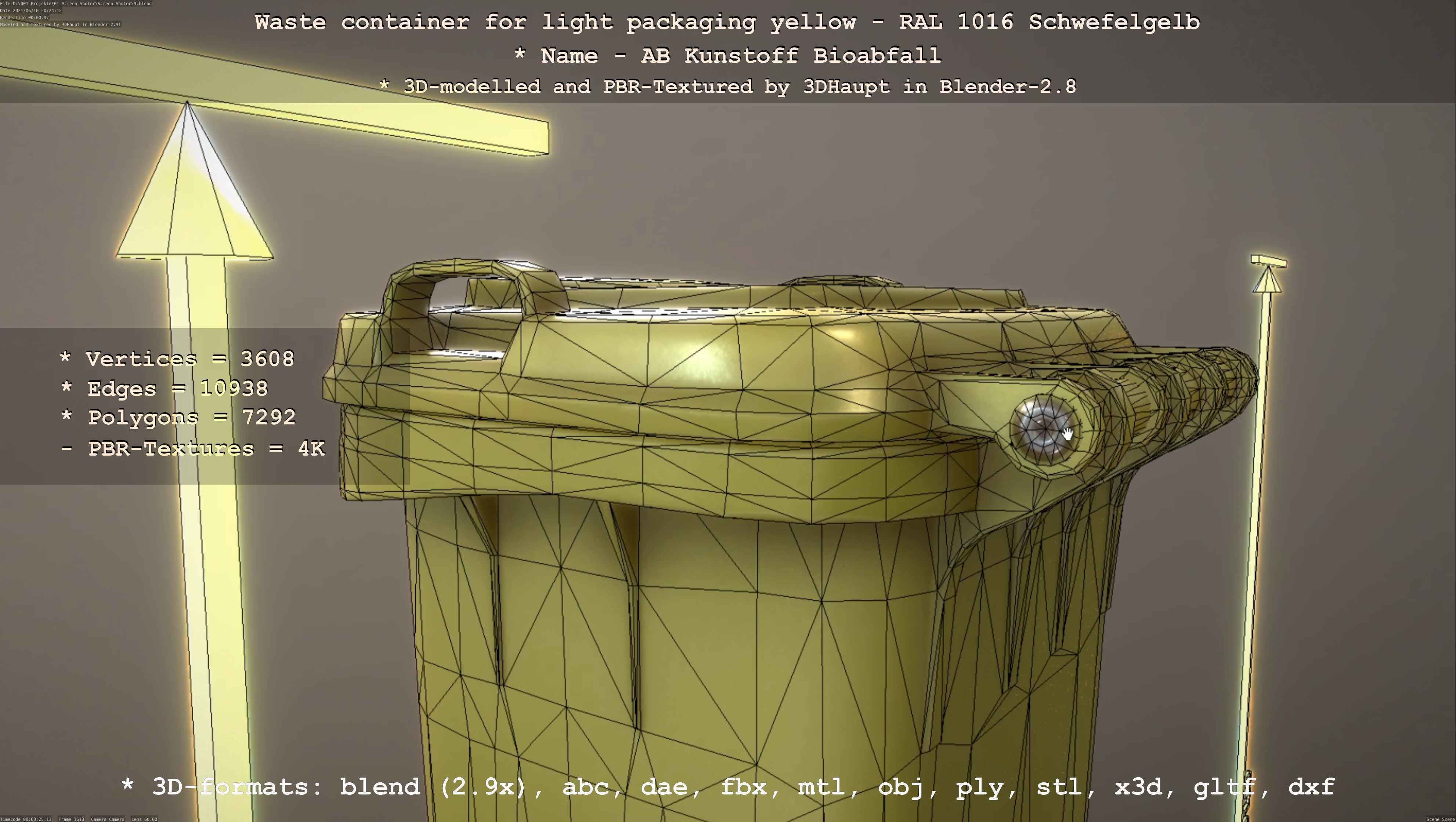 All Waste Containers Low-Poly and Game-Ready 3D Model Collection_26