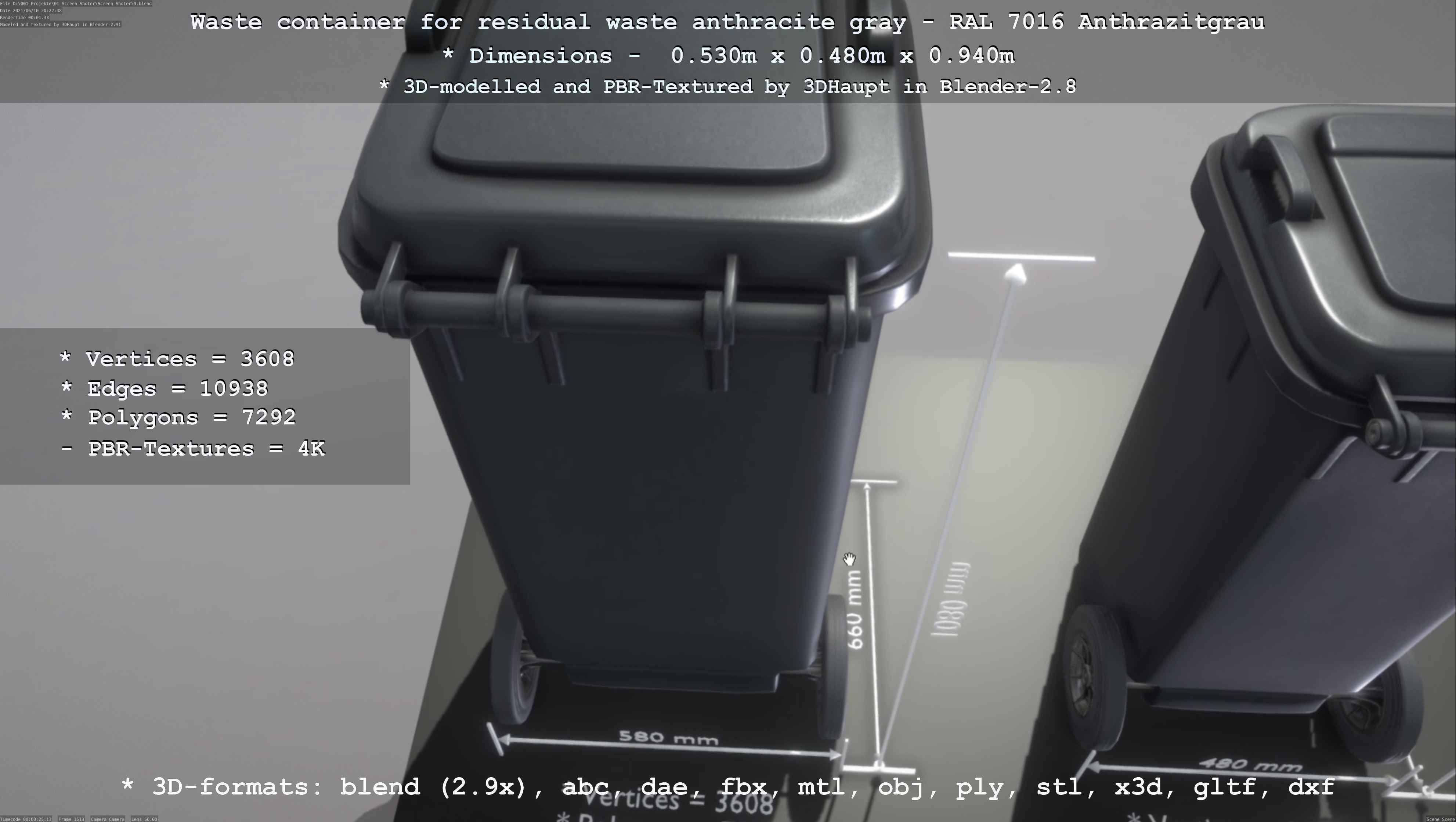 All Waste Containers Low-Poly and Game-Ready 3D Model Collection_16