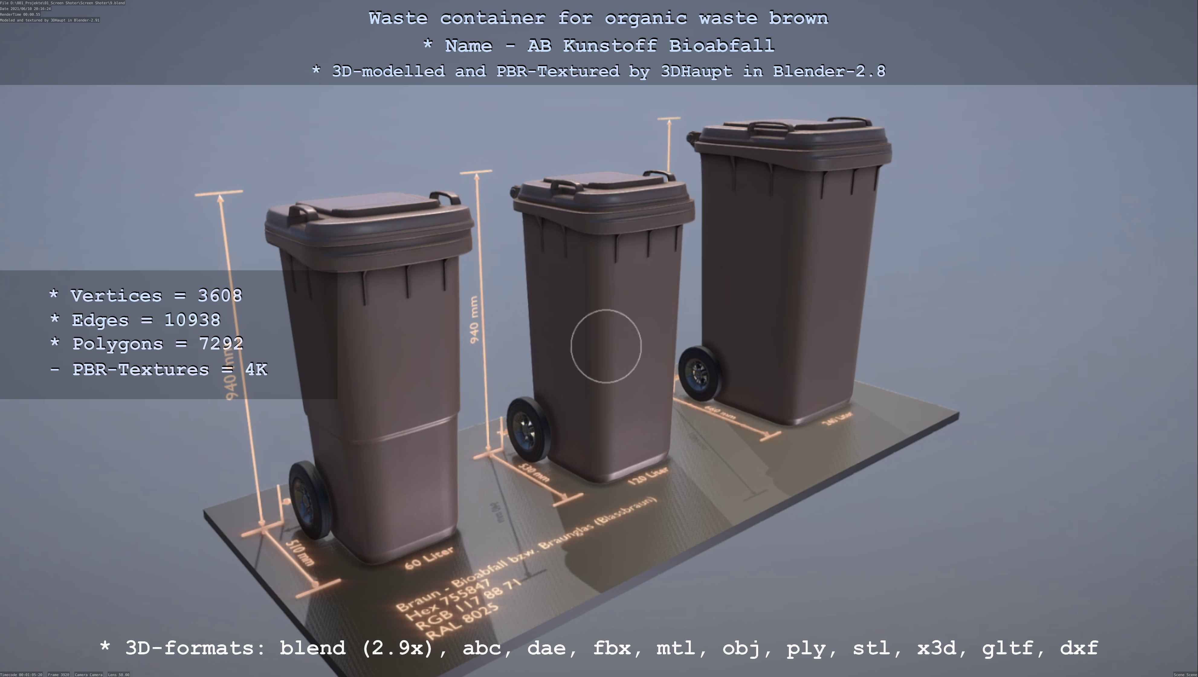 All Waste Containers Low-Poly and Game-Ready 3D Model Collection_31