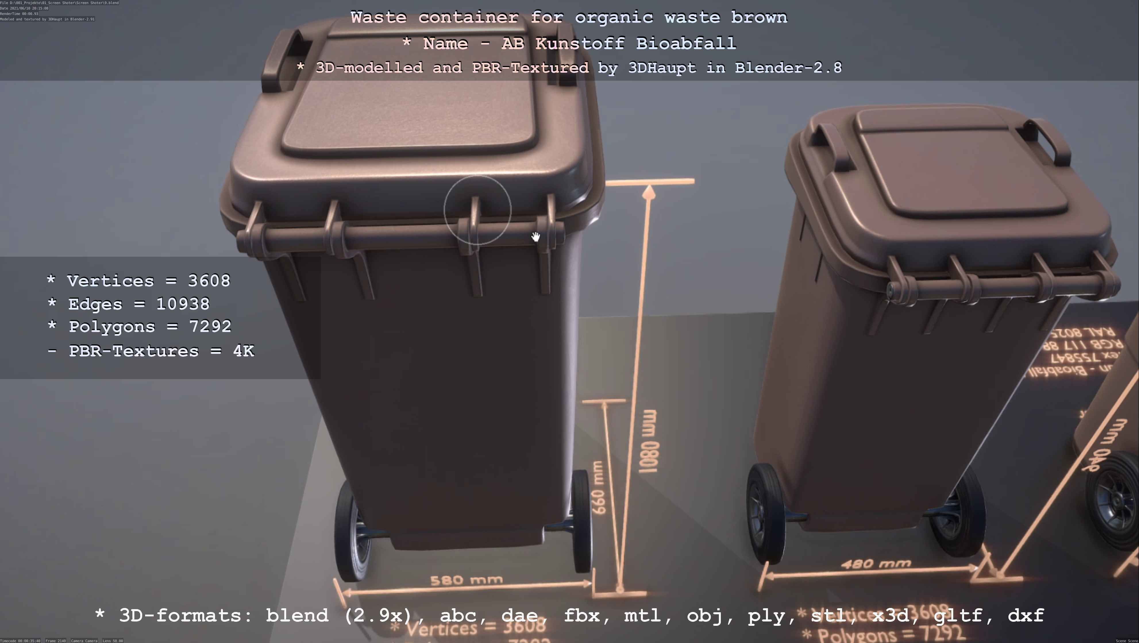 All Waste Containers Low-Poly and Game-Ready 3D Model Collection_34