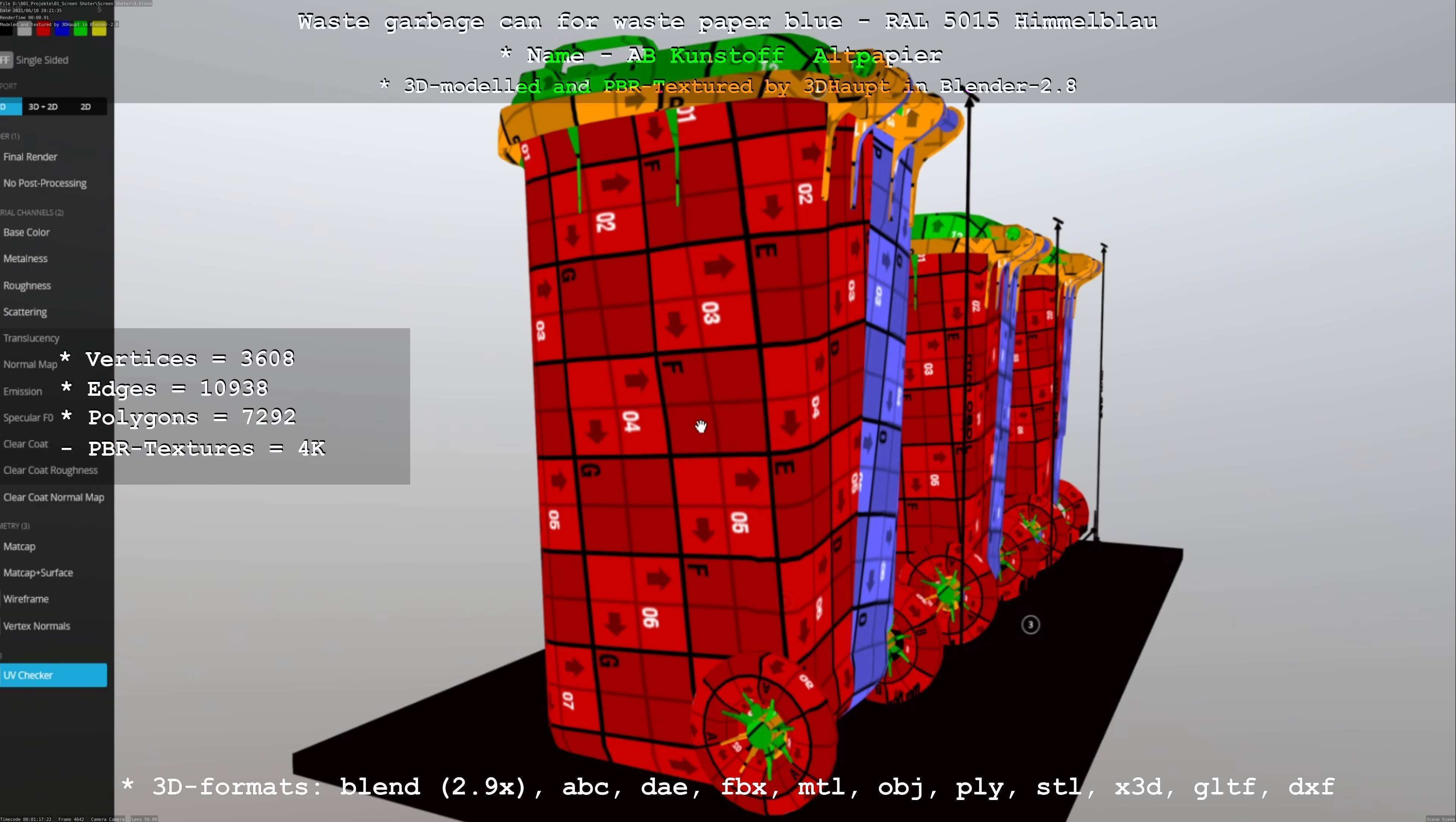All Waste Containers Low-Poly and Game-Ready 3D Model Collection_90