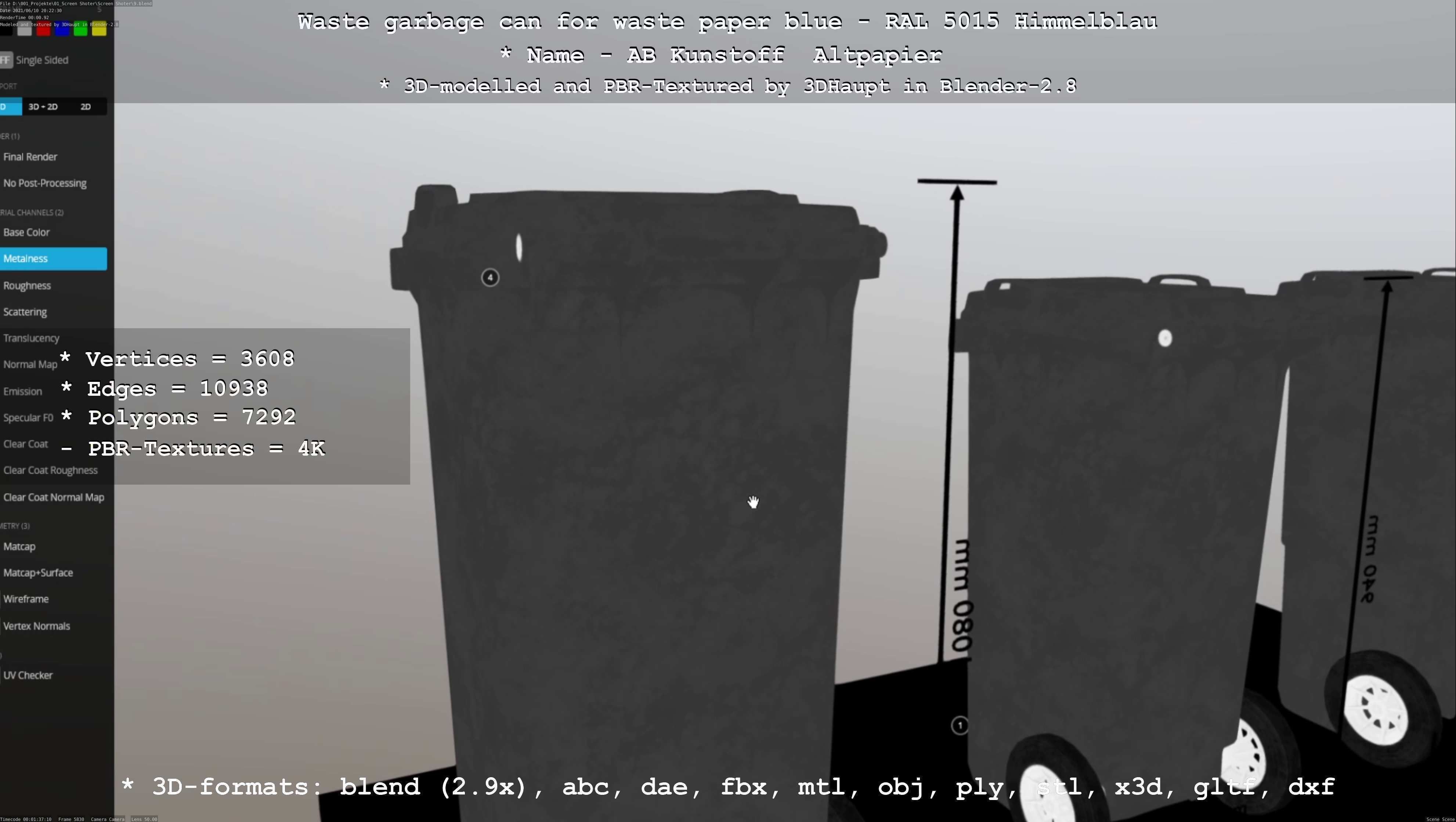 All Waste Containers Low-Poly and Game-Ready 3D Model Collection_89