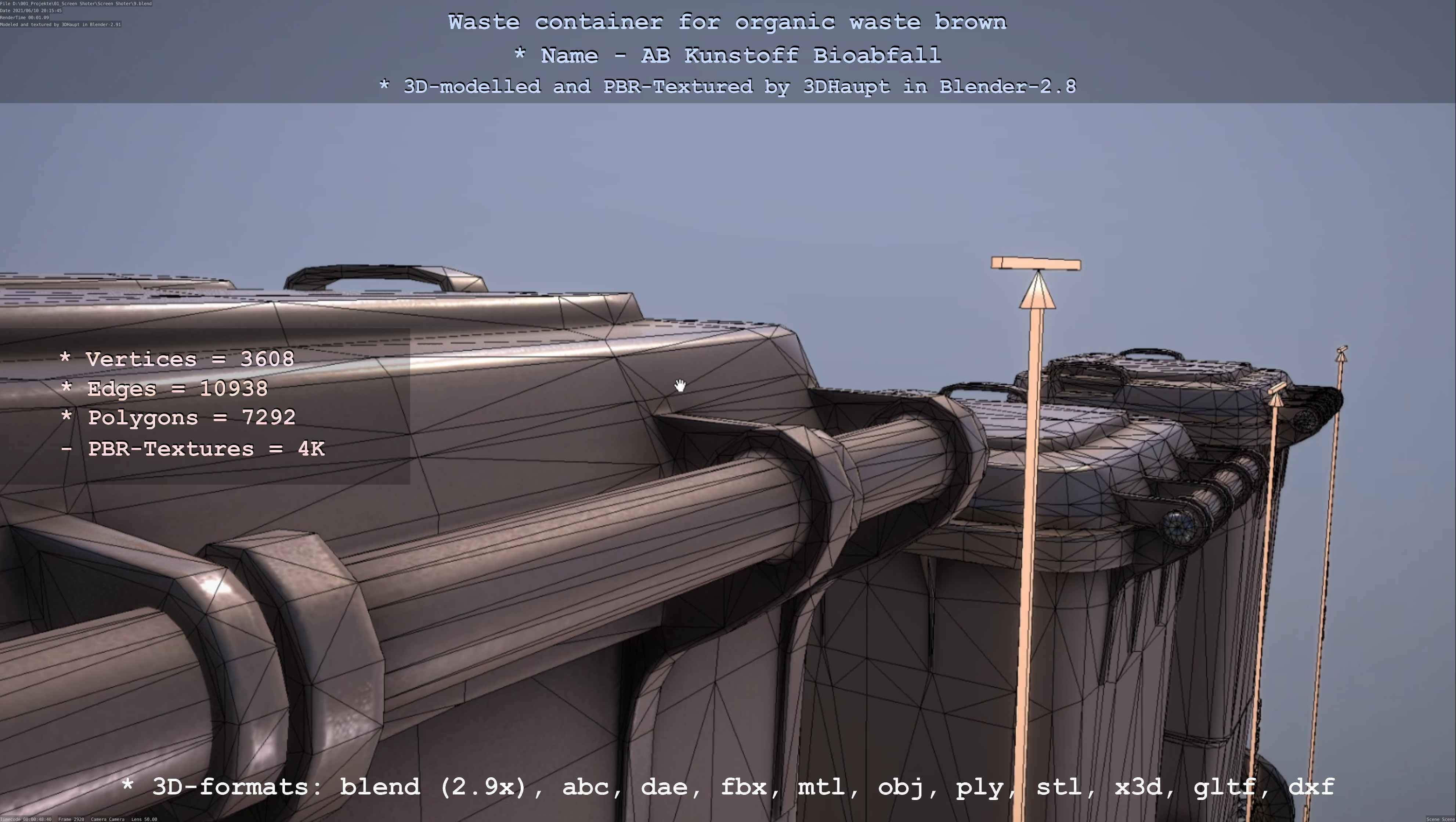 All Waste Containers Low-Poly and Game-Ready 3D Model Collection_36