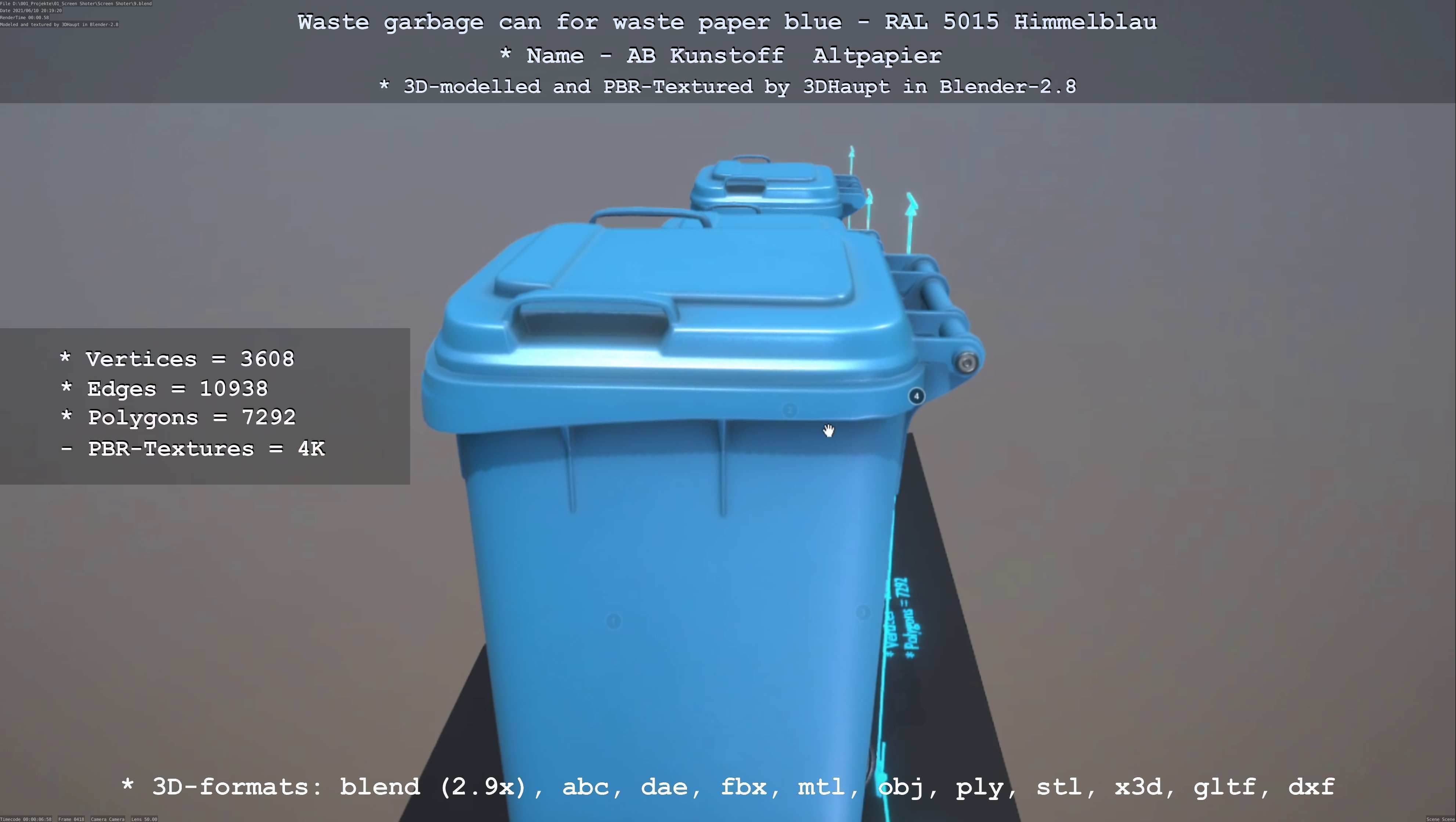 All Waste Containers Low-Poly and Game-Ready 3D Model Collection_56