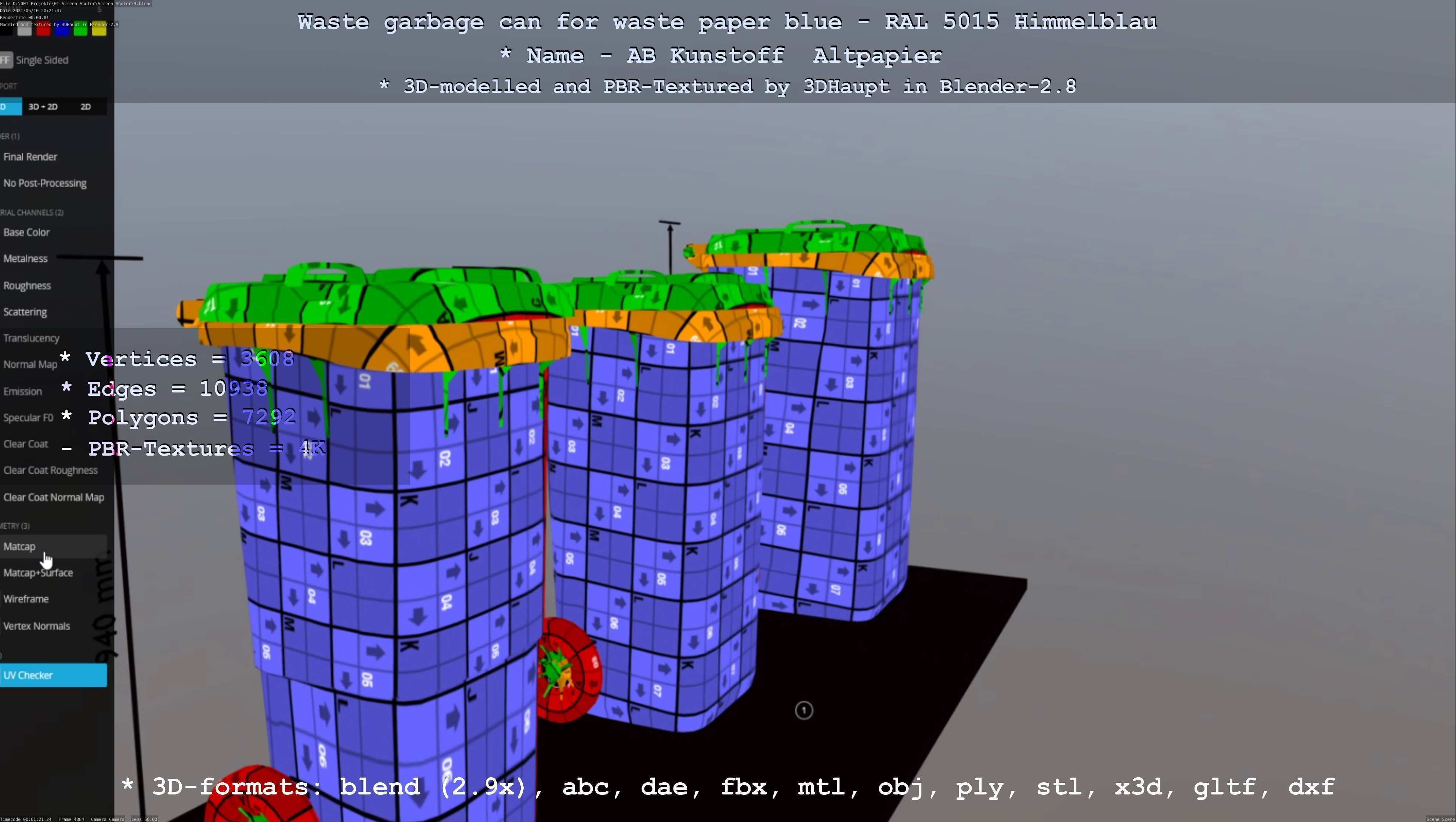 All Waste Containers Low-Poly and Game-Ready 3D Model Collection_83