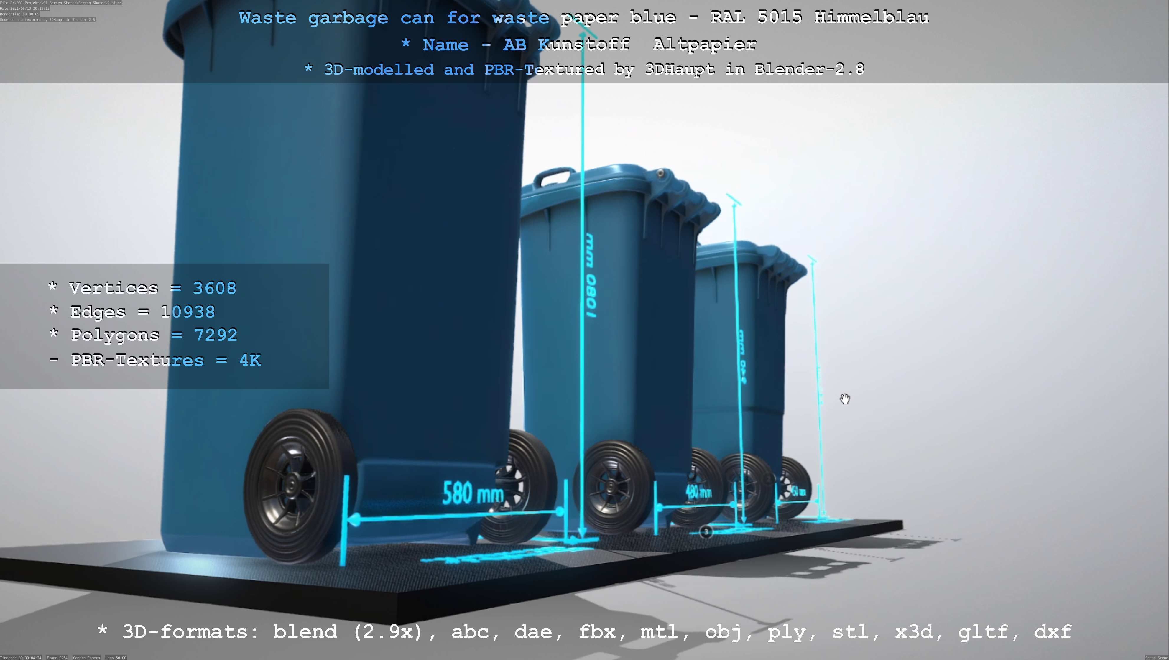 All Waste Containers Low-Poly and Game-Ready 3D Model Collection_77