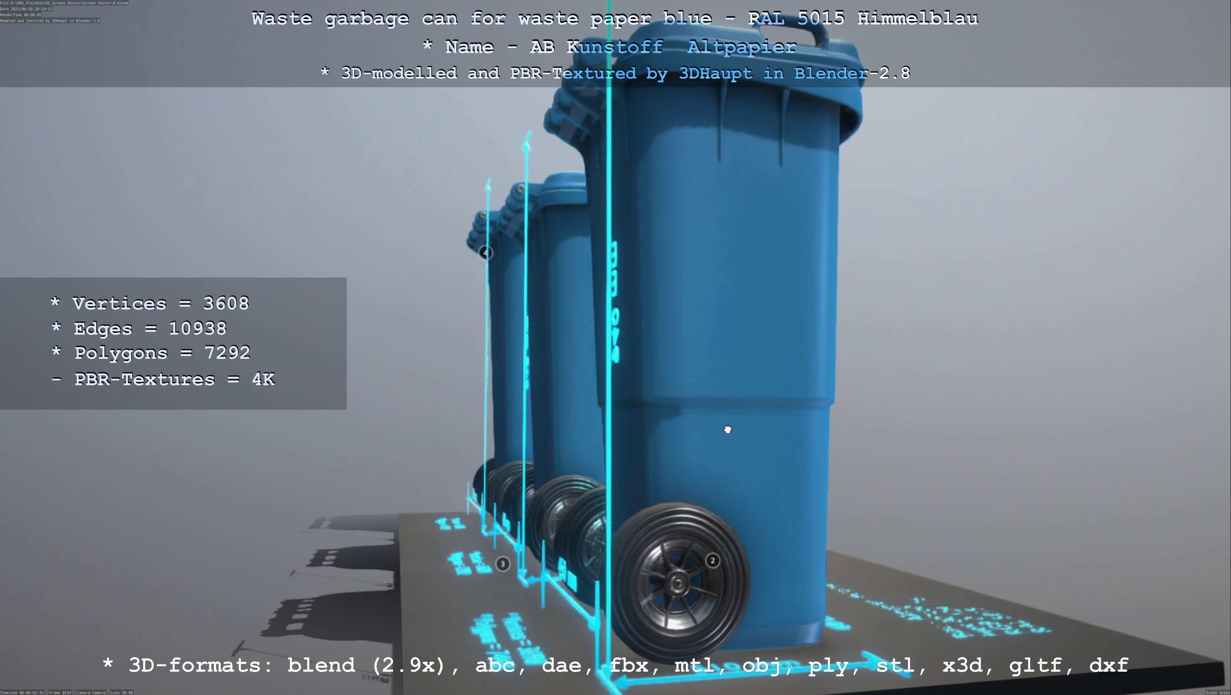 All Waste Containers Low-Poly and Game-Ready 3D Model Collection_79