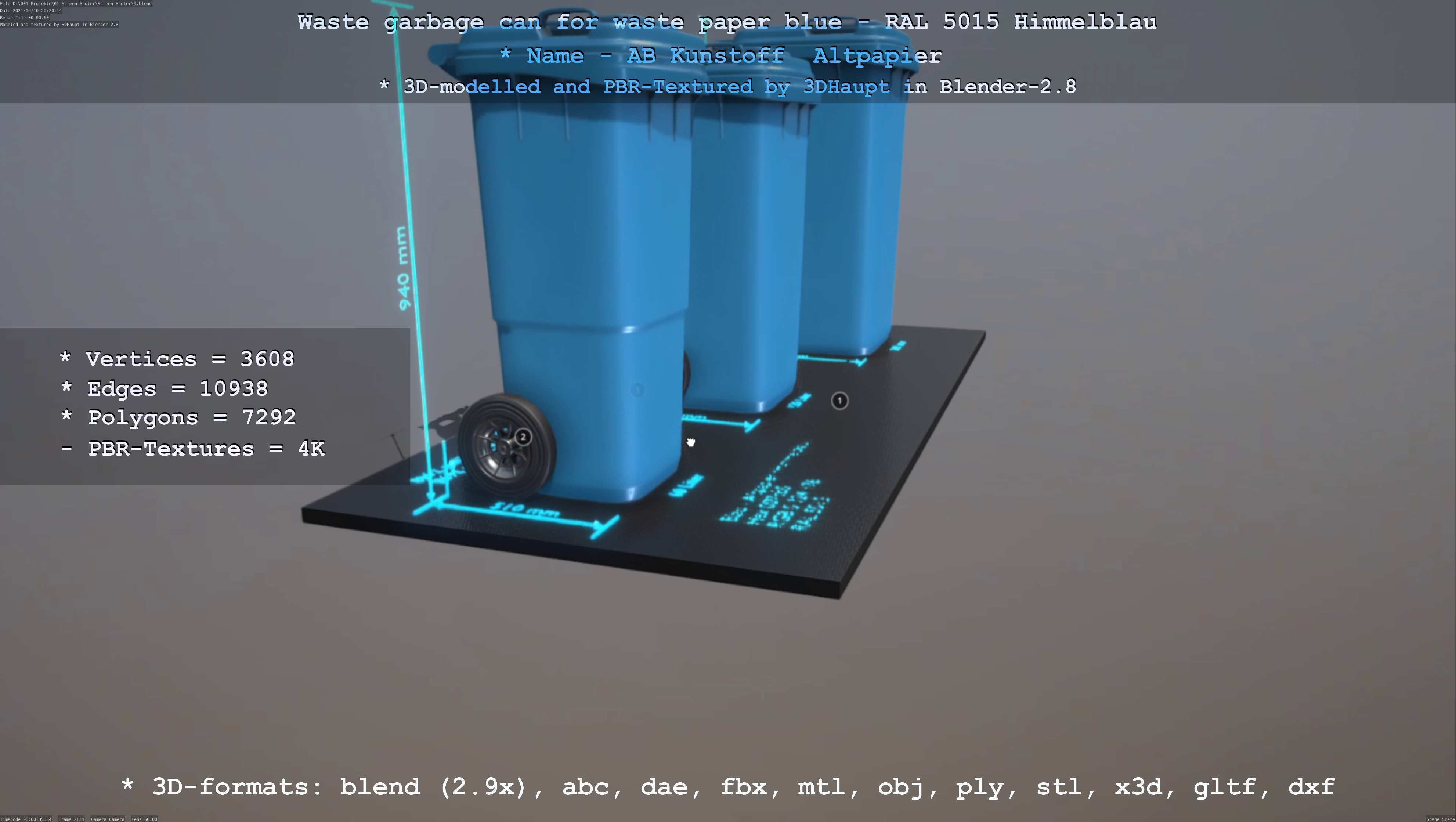 All Waste Containers Low-Poly and Game-Ready 3D Model Collection_59