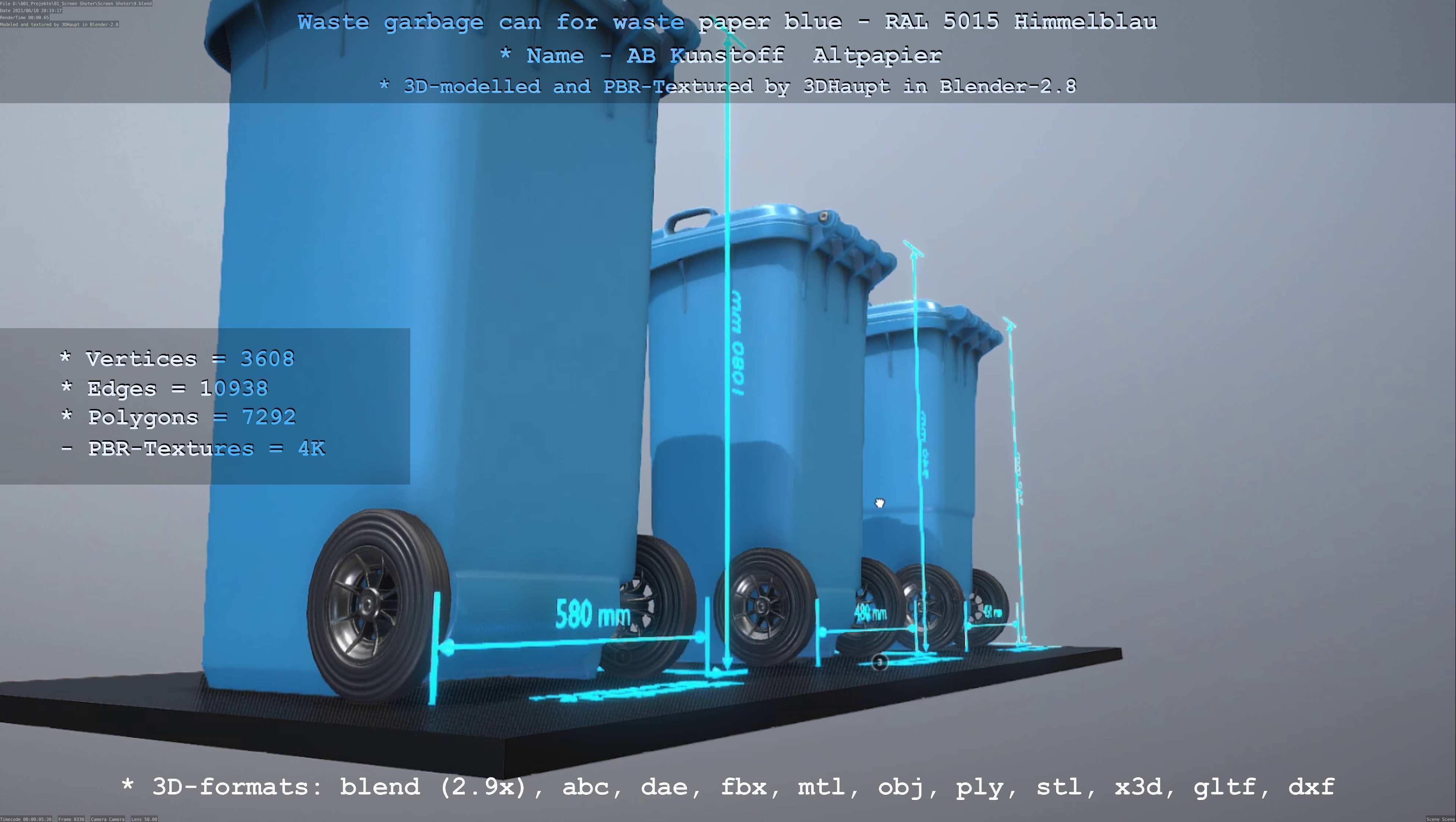 All Waste Containers Low-Poly and Game-Ready 3D Model Collection_85