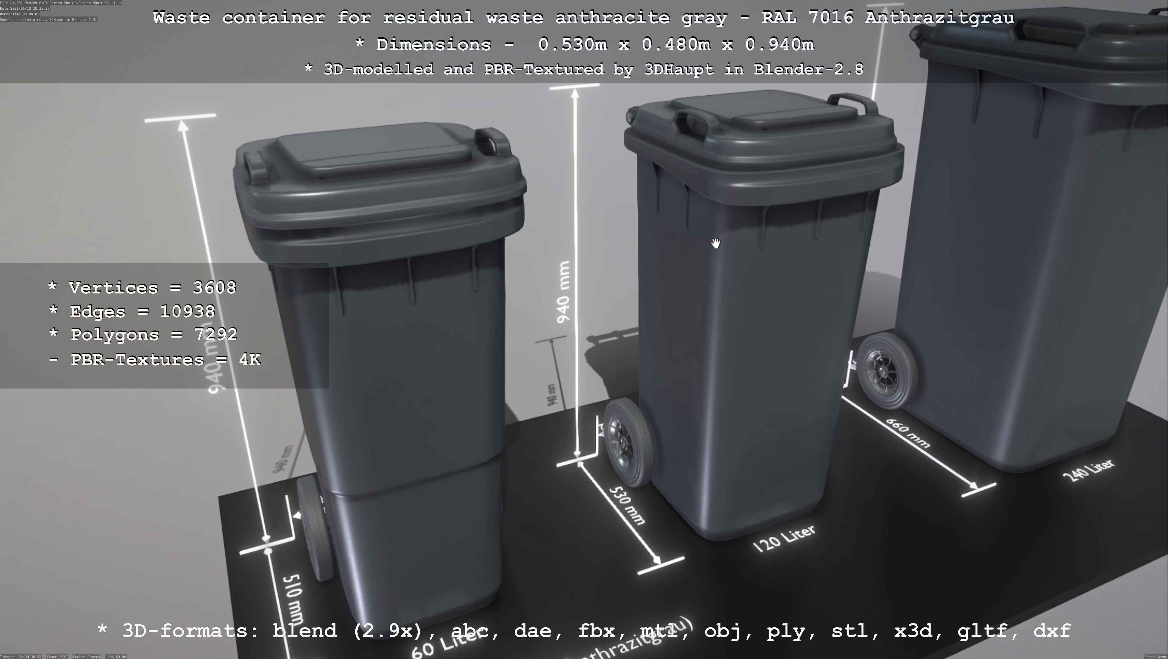 All Waste Containers Low-Poly and Game-Ready 3D Model Collection_17