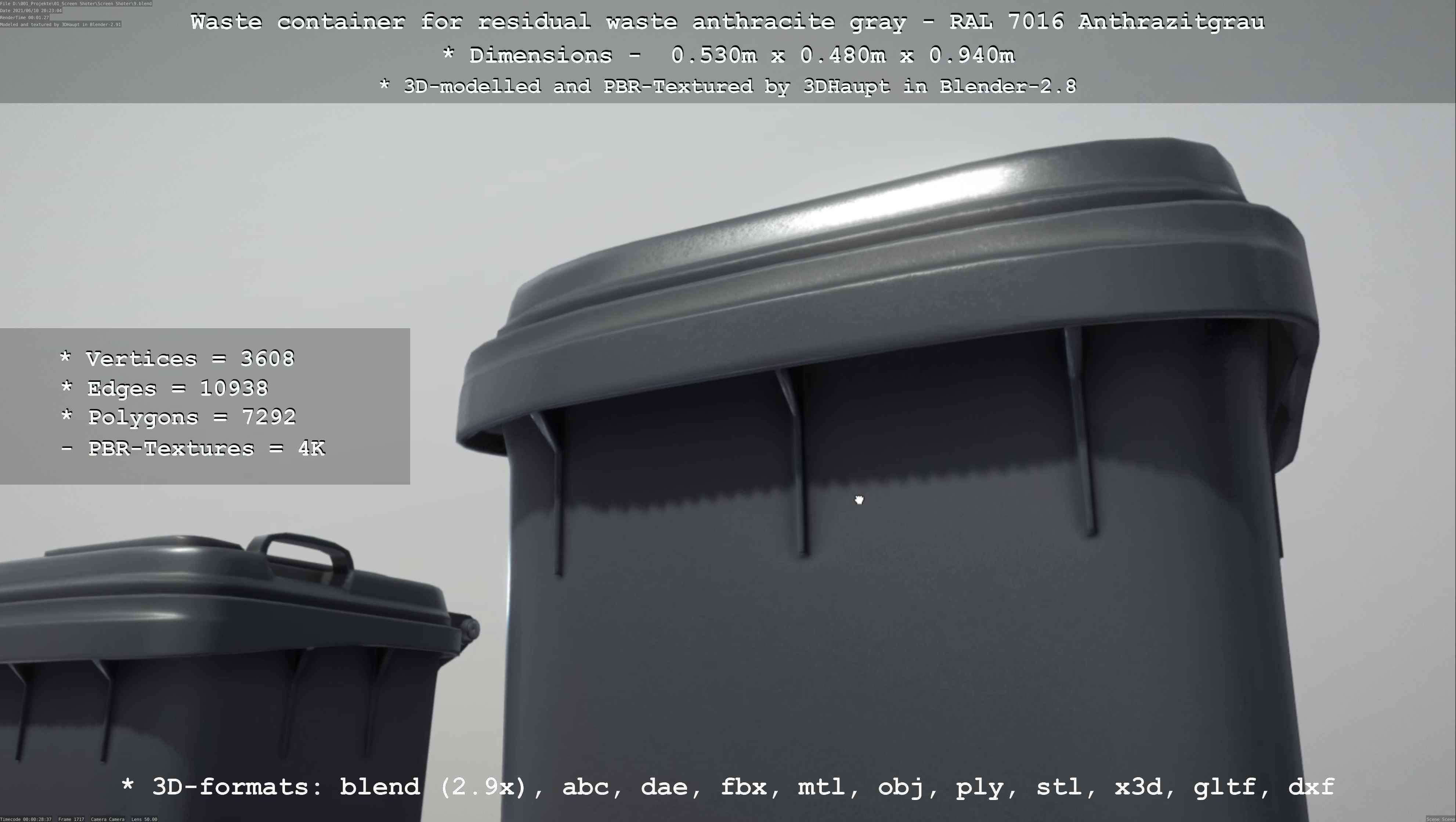 All Waste Containers Low-Poly and Game-Ready 3D Model Collection_13