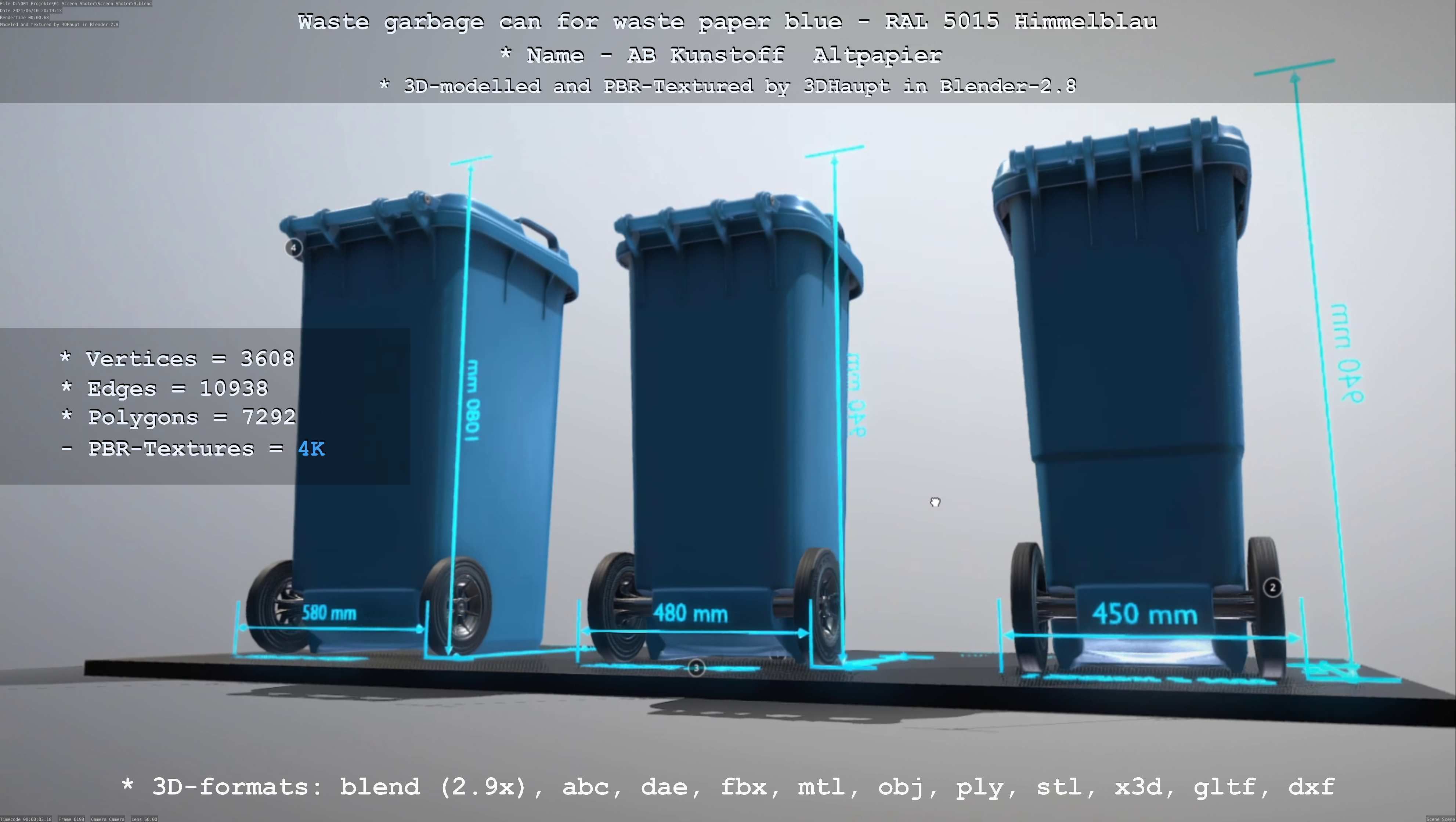 All Waste Containers Low-Poly and Game-Ready 3D Model Collection_96