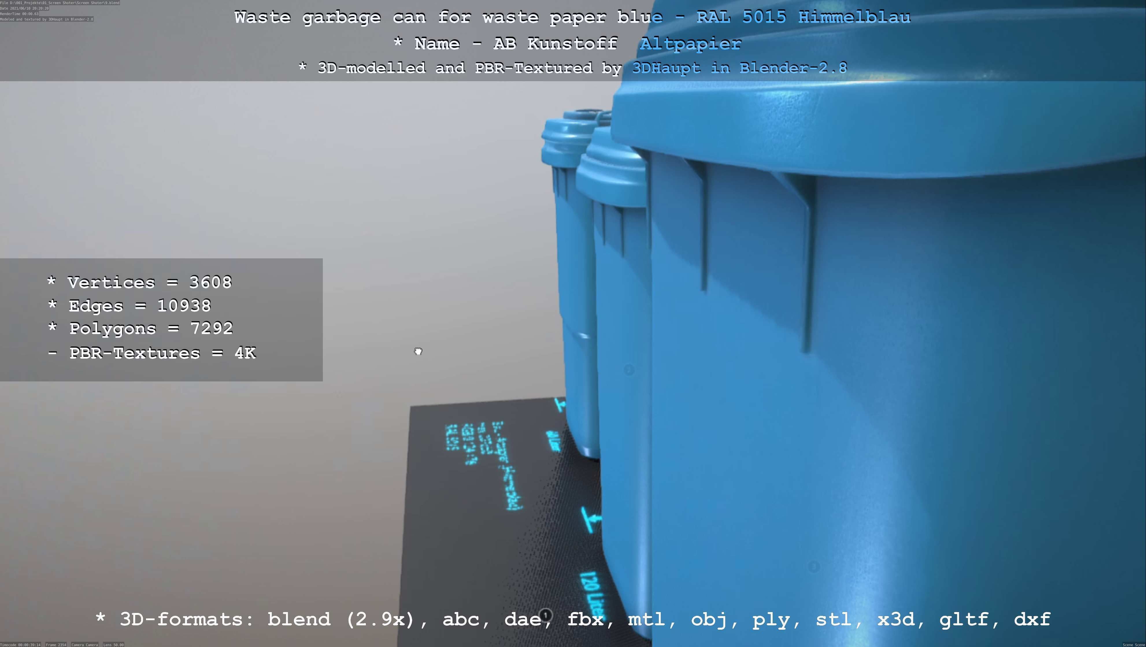 All Waste Containers Low-Poly and Game-Ready 3D Model Collection_75