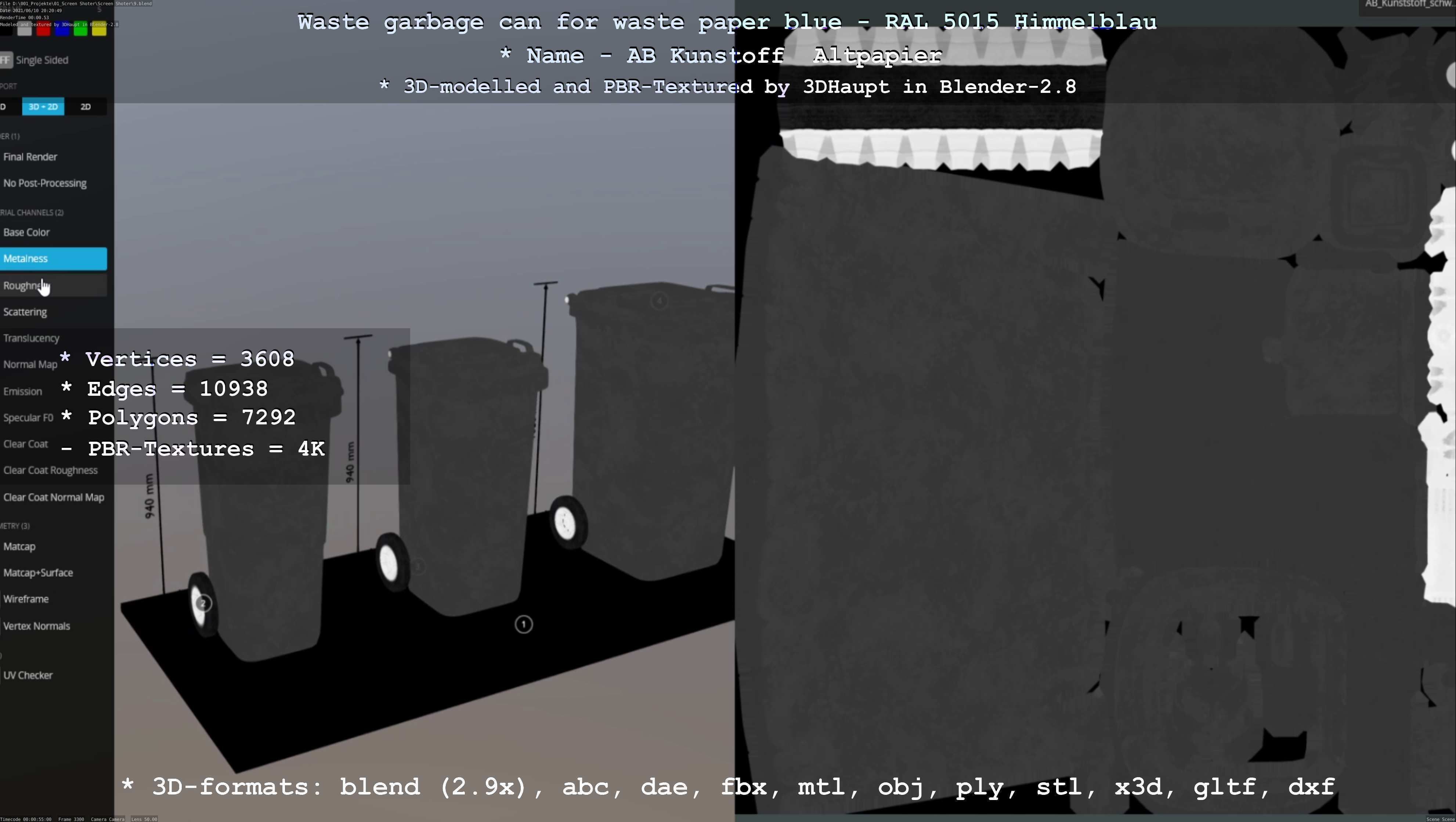 All Waste Containers Low-Poly and Game-Ready 3D Model Collection_84