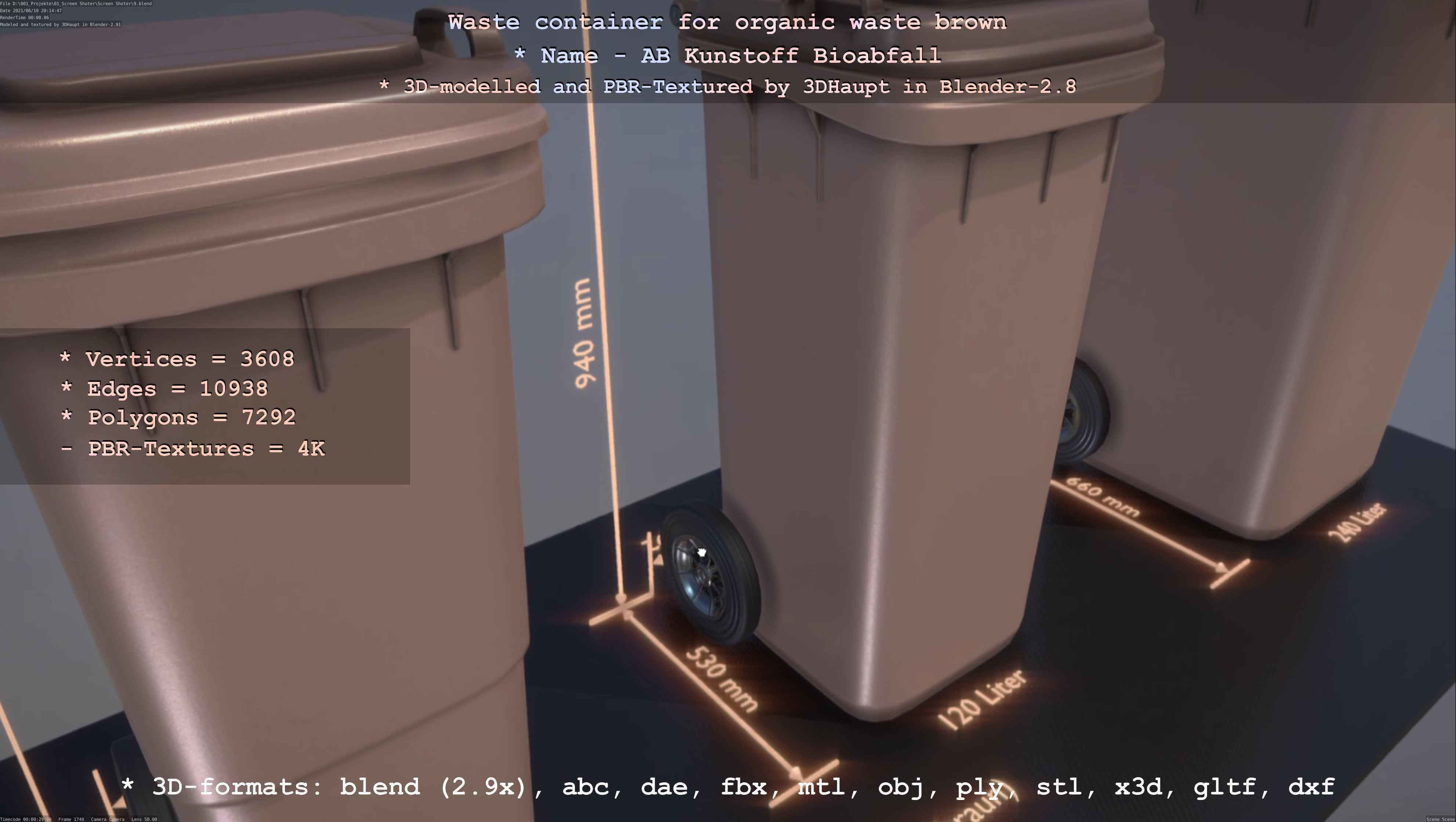 All Waste Containers Low-Poly and Game-Ready 3D Model Collection_38
