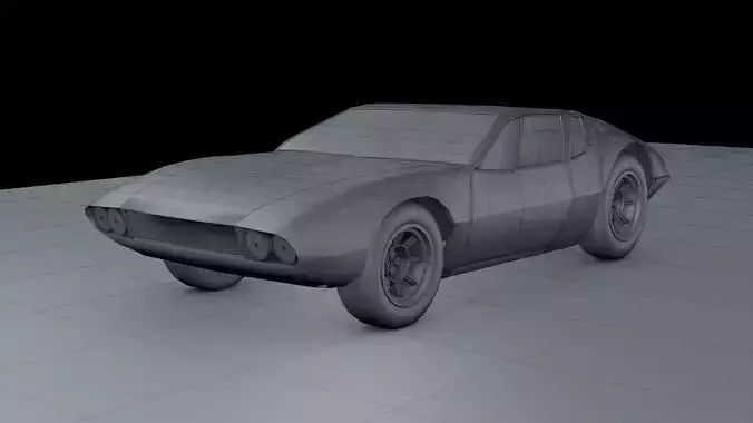 De Tomaso Mangusta 1970 3D model