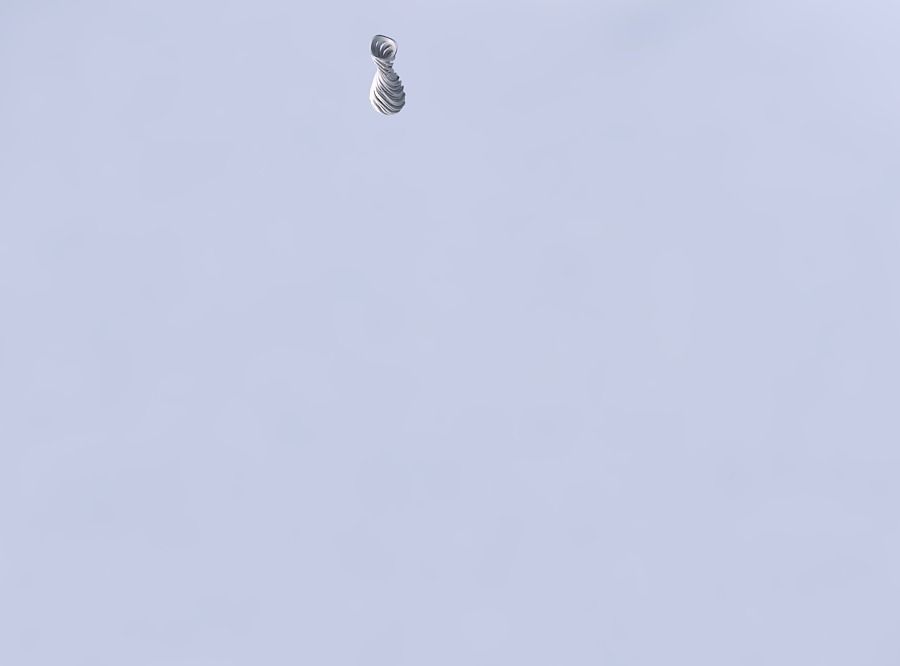 Vase curved hourglass slim with beveled intertwining lines ve... 3D print model_2