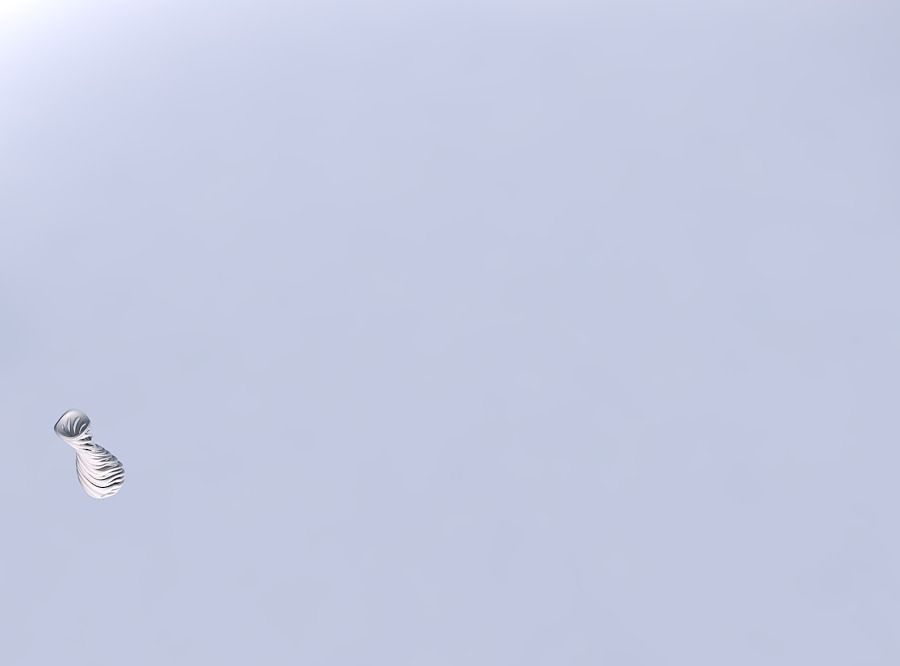 Vase curved hourglass slim with beveled intertwining lines ve... 3D print model_1