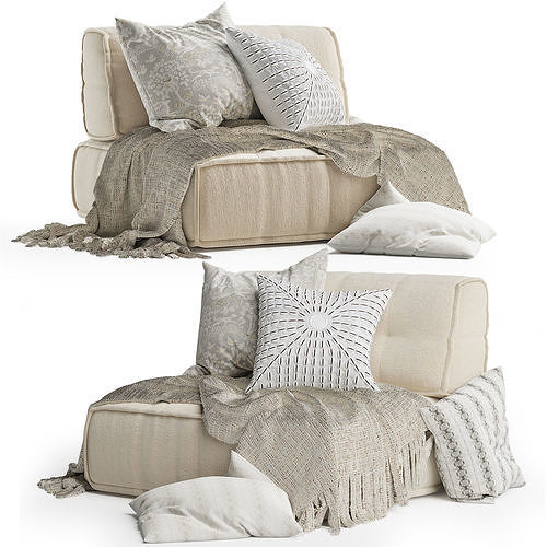 Reema Back Cushion 3D model