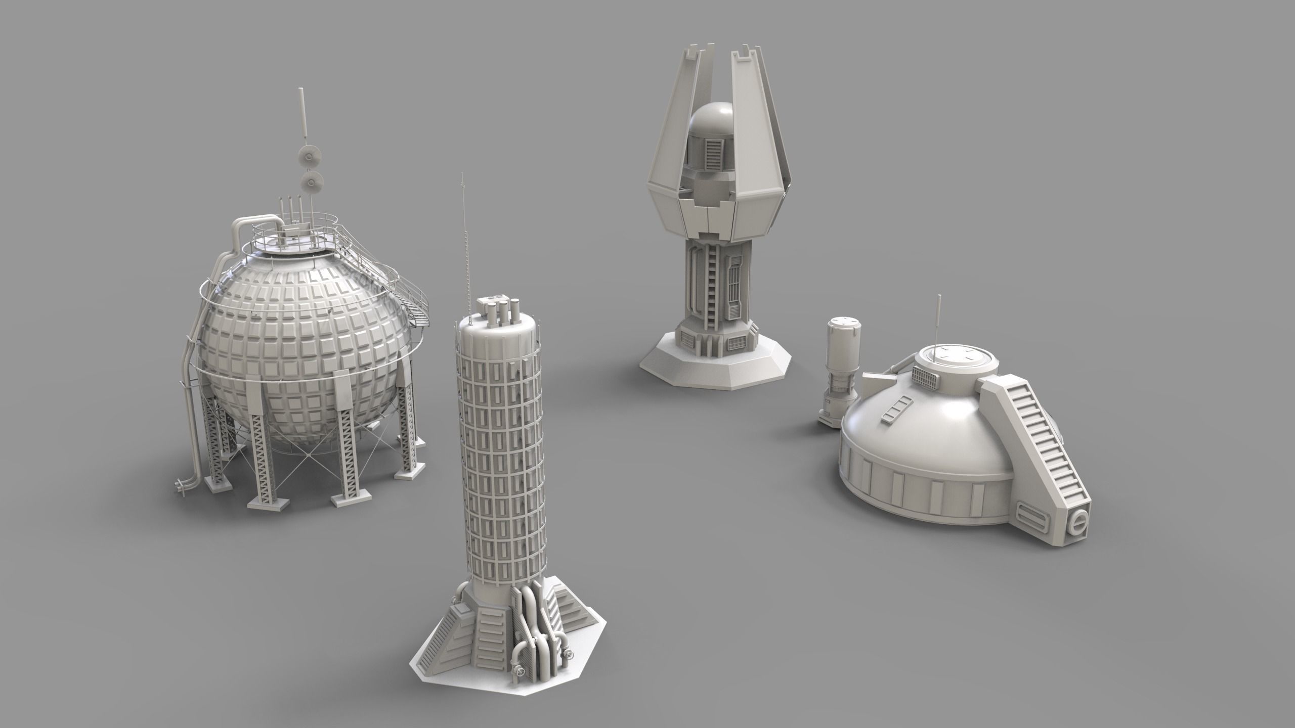 sci fi industrial objects 3D model_18