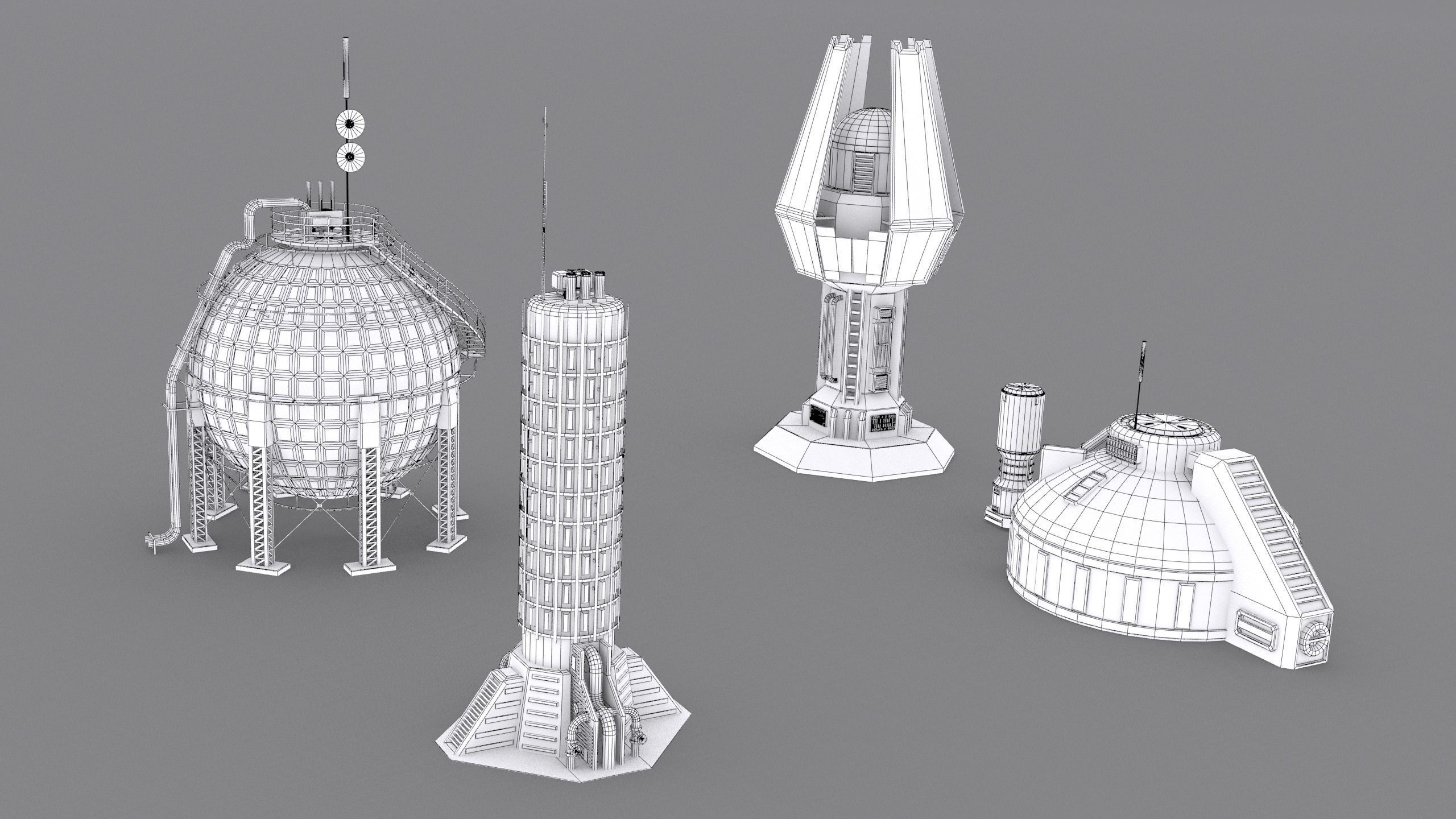 sci fi industrial objects 3D model_19