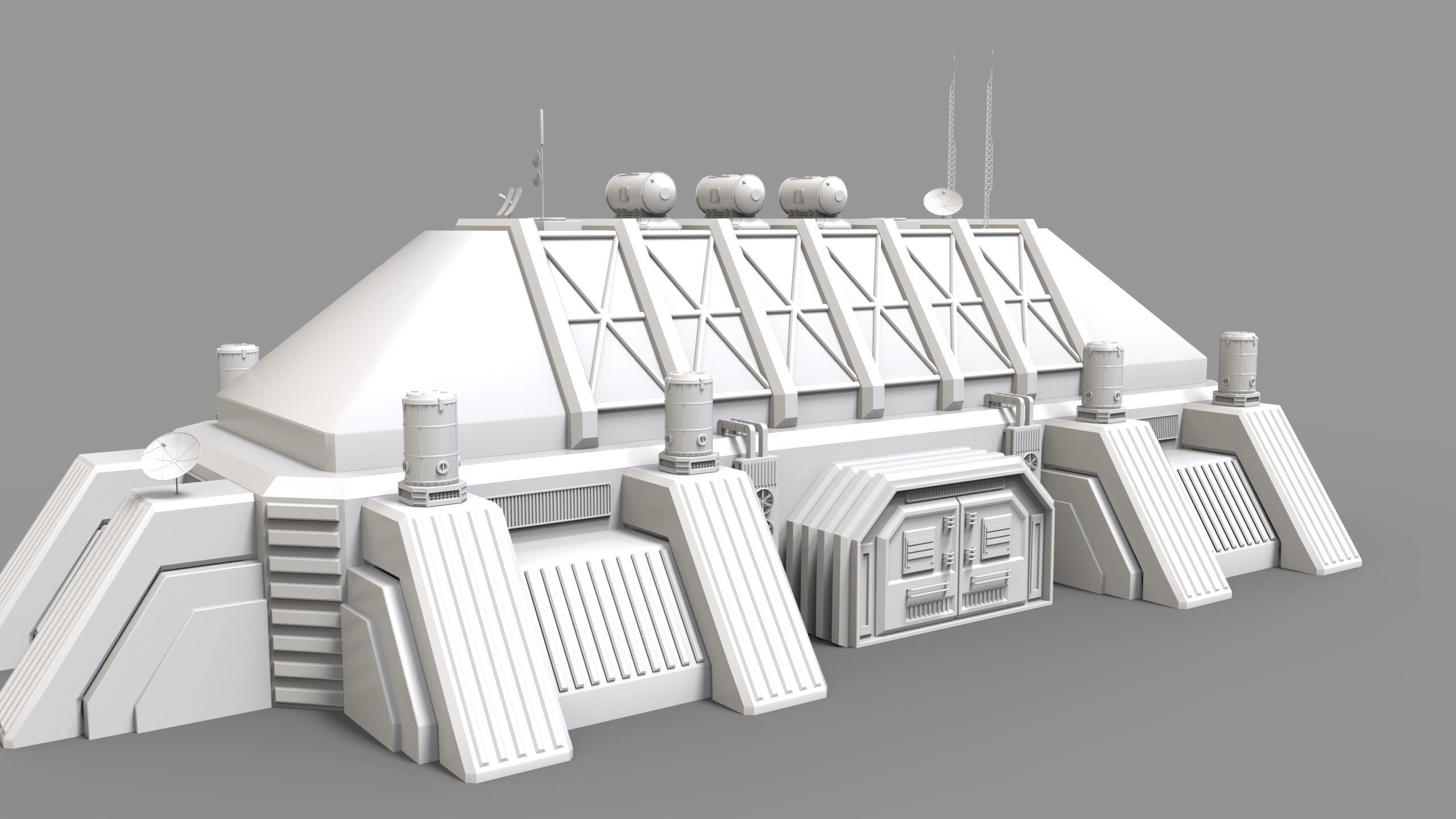 sci fi industrial objects 3D model_8