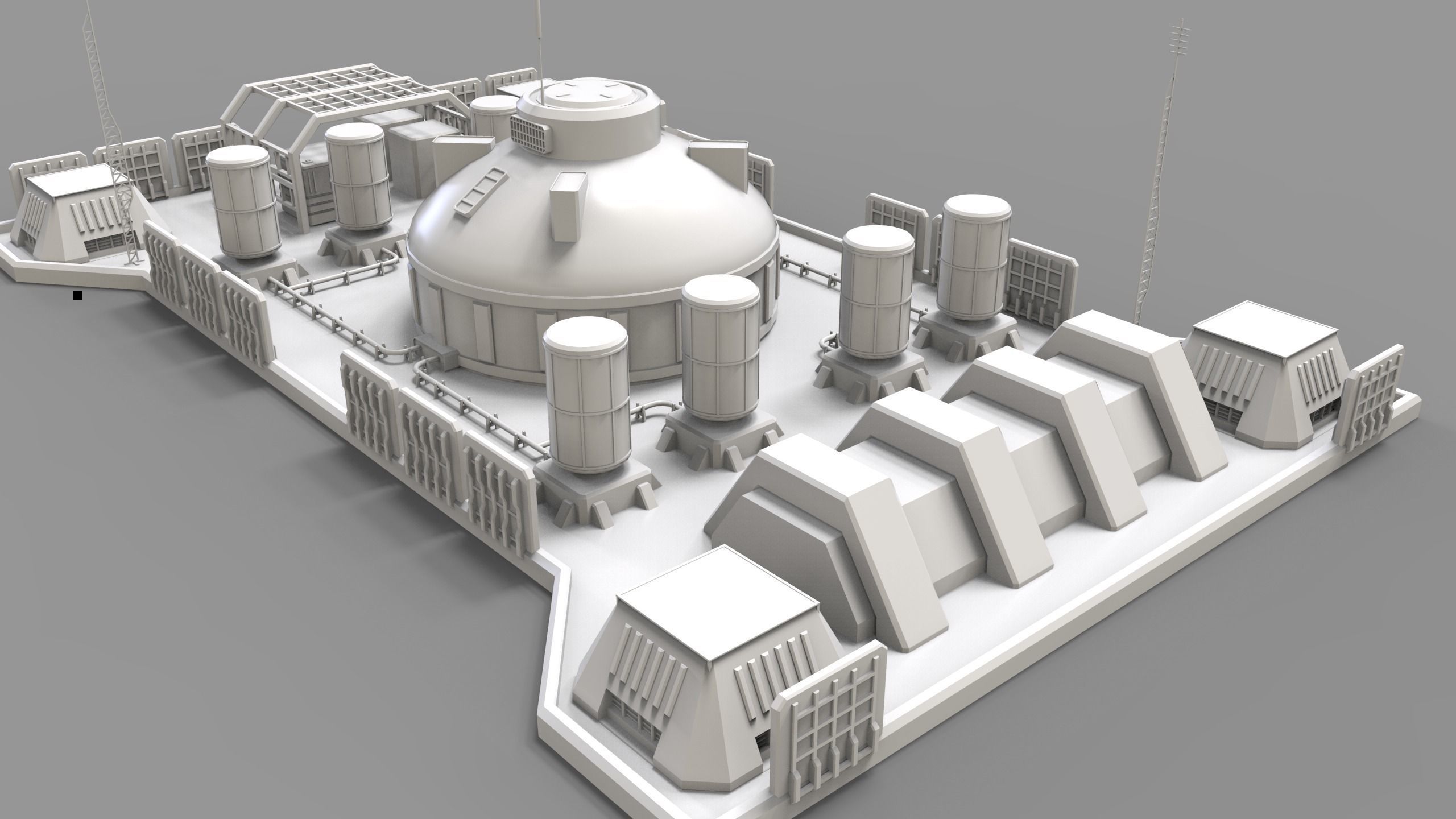 sci fi industrial objects 3D model_12