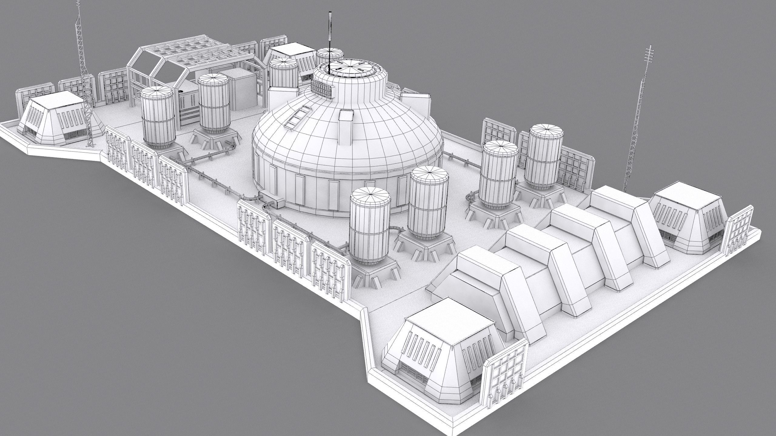 sci fi industrial objects 3D model_13